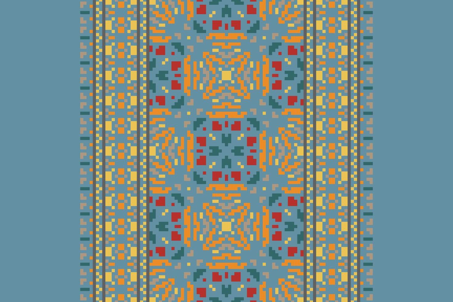 Anarkali Pattern Seamless Mughal architecture Motif embroidery, Pixel Ikat embroidery Design for Print australian curtain pattern geometric pillow model kurti mughal flowers vector