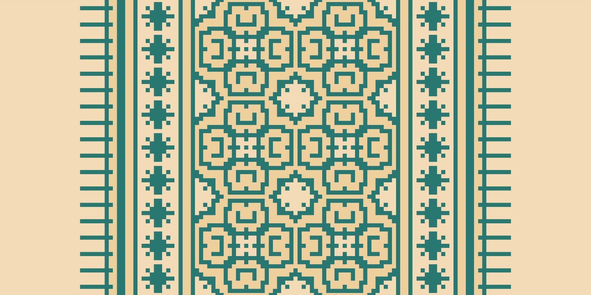 Patchwork pattern Seamless Mughal architecture Motif embroidery, Pixel Ikat embroidery Design for Print scandinavian pattern saree ethnic nativity gypsy pattern vector