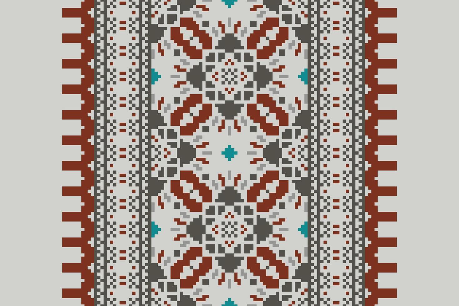 Anarkali frock design Seamless Native American, Motif embroidery, Pixel Ikat embroidery Design for Print lace pattern turkish ceramic ancient egypt art jacquard pattern vector