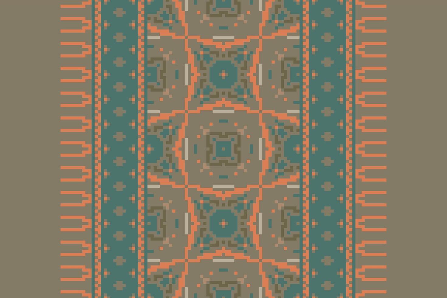 Anarkali frock design Seamless Australian aboriginal pattern Motif embroidery, Pixel Ikat embroidery Design for Print endless arabesque cloth dupatta shawl bandana print silk kurta men vector