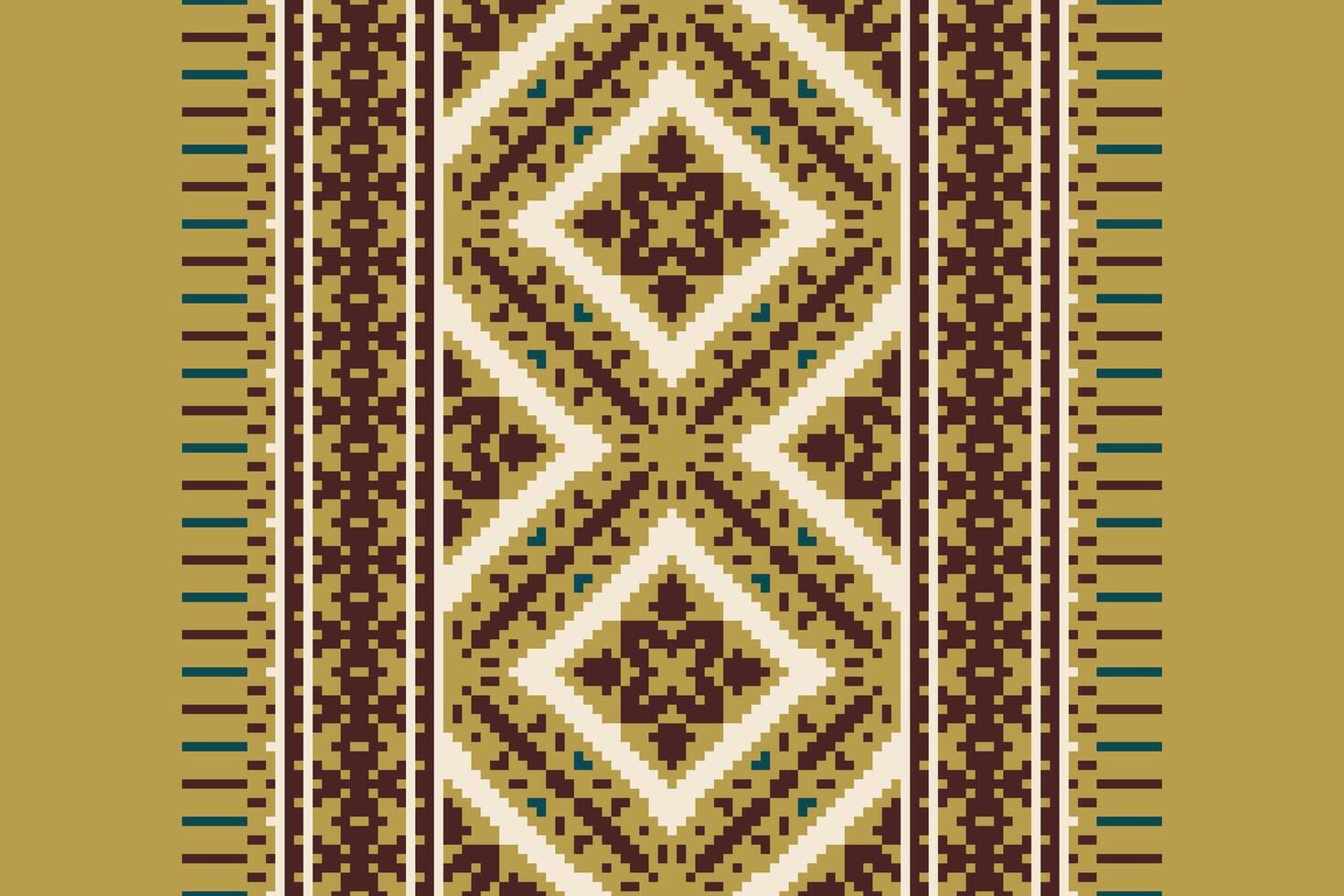 Anarkali frock design Seamless Australian aboriginal pattern Motif embroidery, Pixel Ikat embroidery Design for Print border embroidery ancient egypt vector