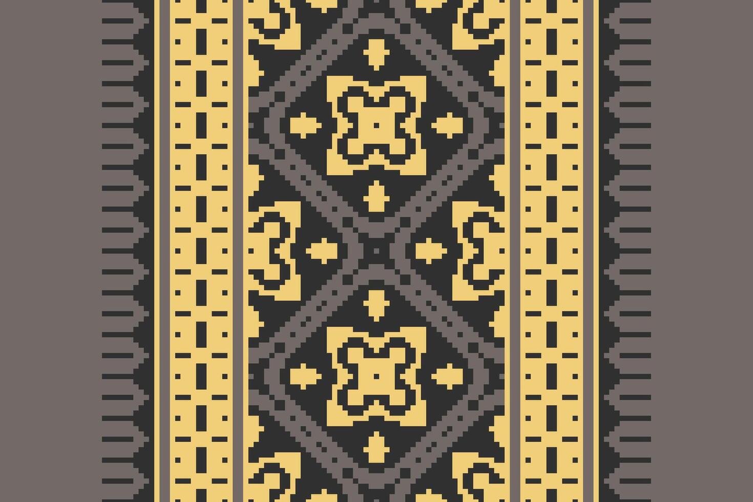 Anarkali frock design Seamless Scandinavian pattern Motif embroidery, Pixel Ikat embroidery Design for Print indigenous art aboriginal art pattern floral kurti mughal border vector