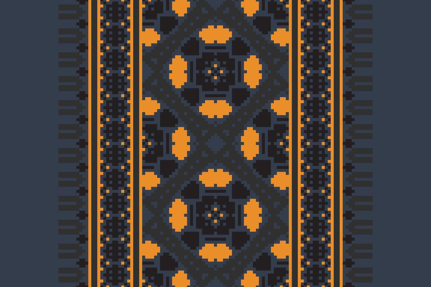 Anarkali frock design Seamless Scandinavian pattern Motif embroidery, Pixel Ikat embroidery Design for Print kurta pattern mughal motifs tapestry pattern floral repeat vector