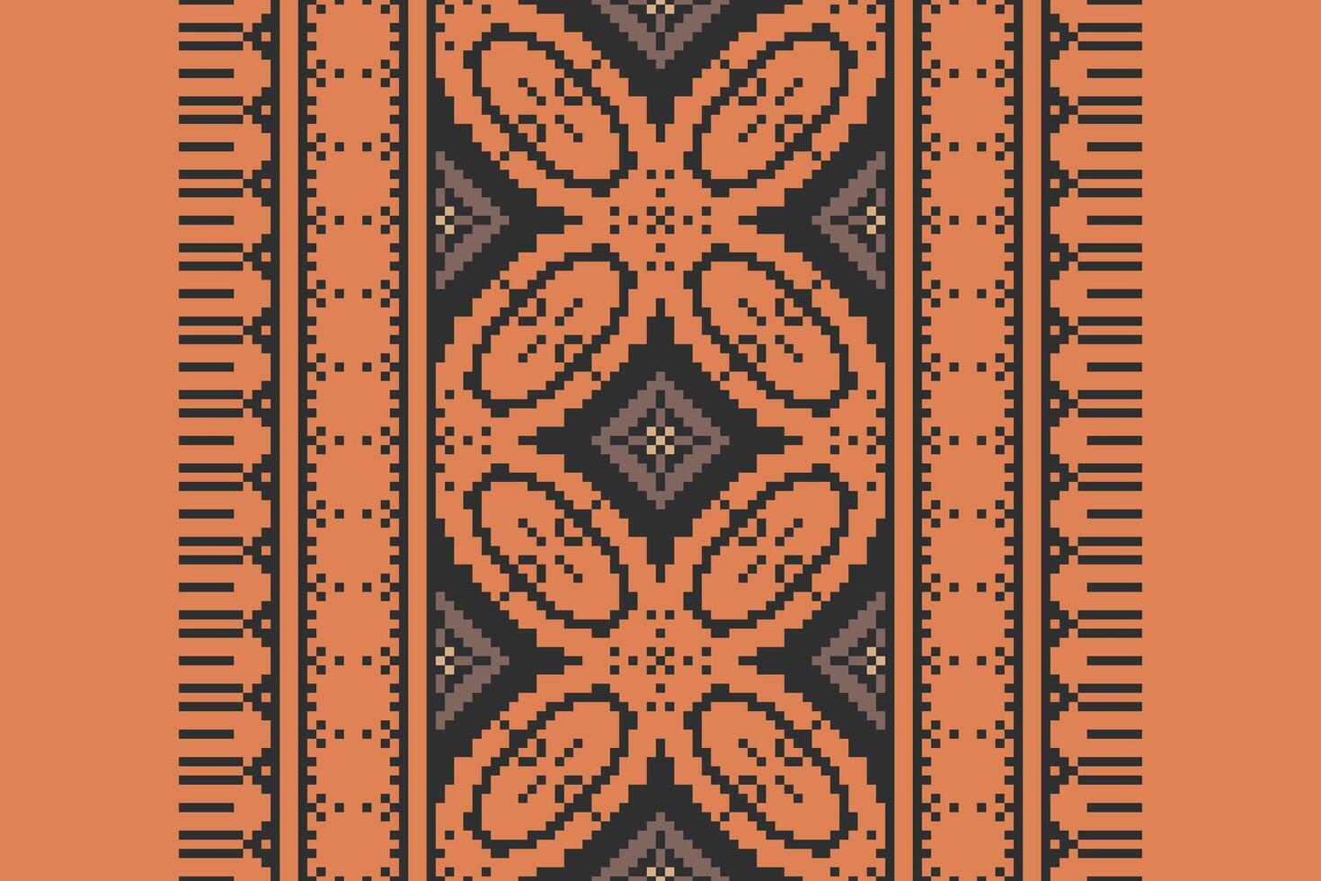 Kurta Pattern Seamless Native American, Motif embroidery, Pixel Ikat embroidery Design for Print scandinavian pattern saree ethnic nativity gypsy pattern vector