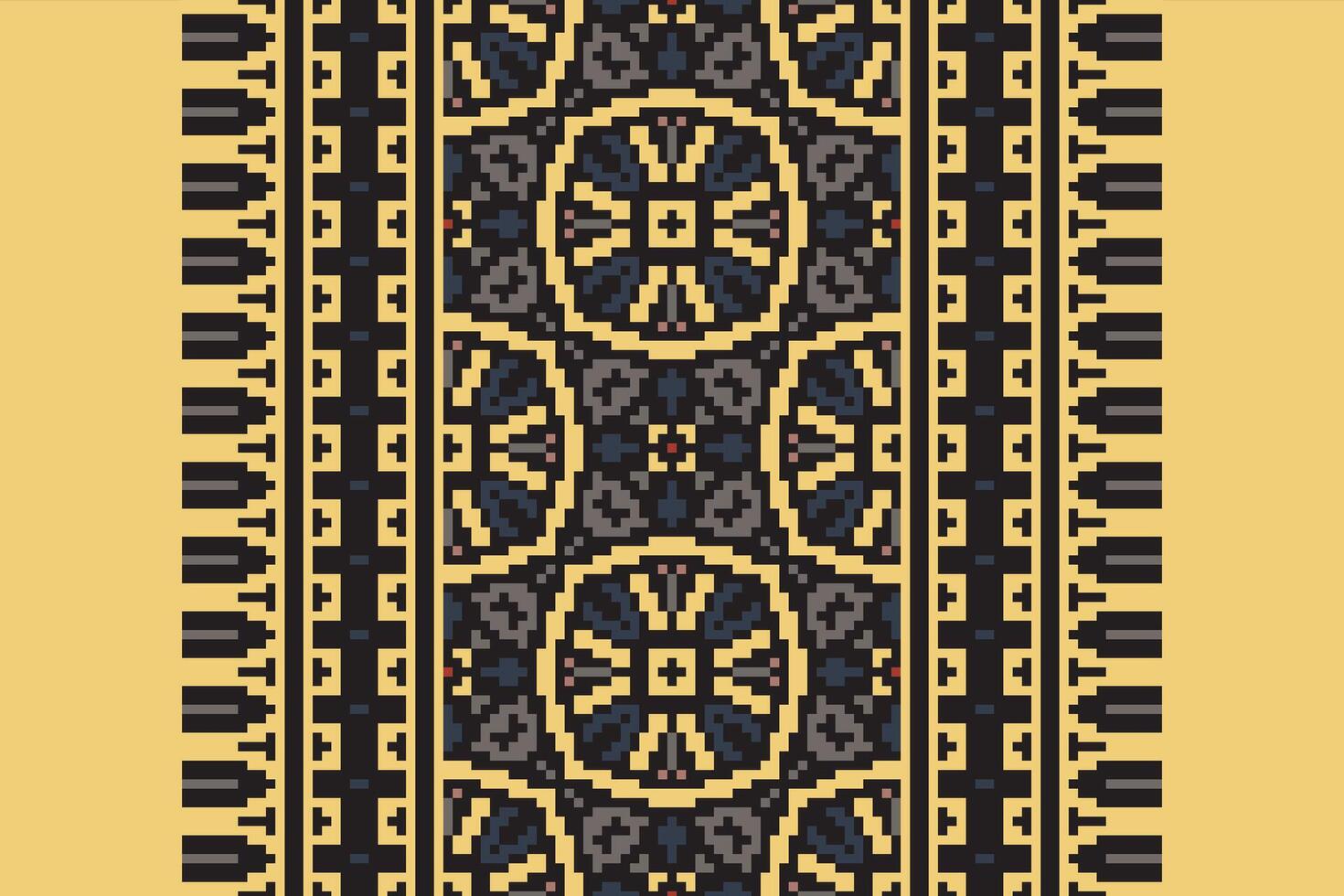 Anarkali frock design Seamless Scandinavian pattern Motif embroidery, Pixel Ikat embroidery Design for Print lace pattern seamless pattern vintage shibori jacquard seamless vector
