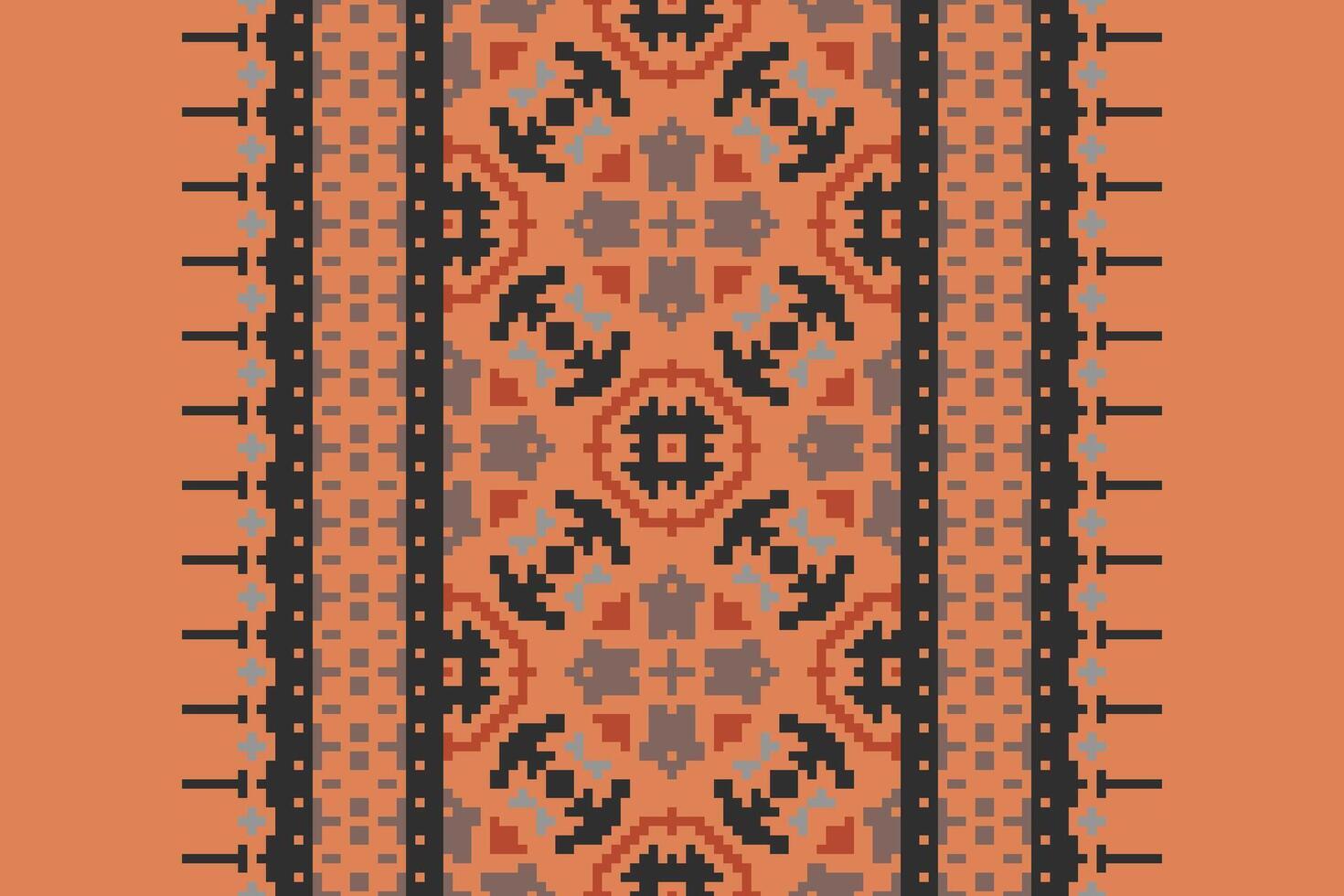 Kurta Pattern Seamless Native American, Motif embroidery, Pixel Ikat embroidery Design for Print lace pattern turkish ceramic ancient egypt art jacquard pattern vector