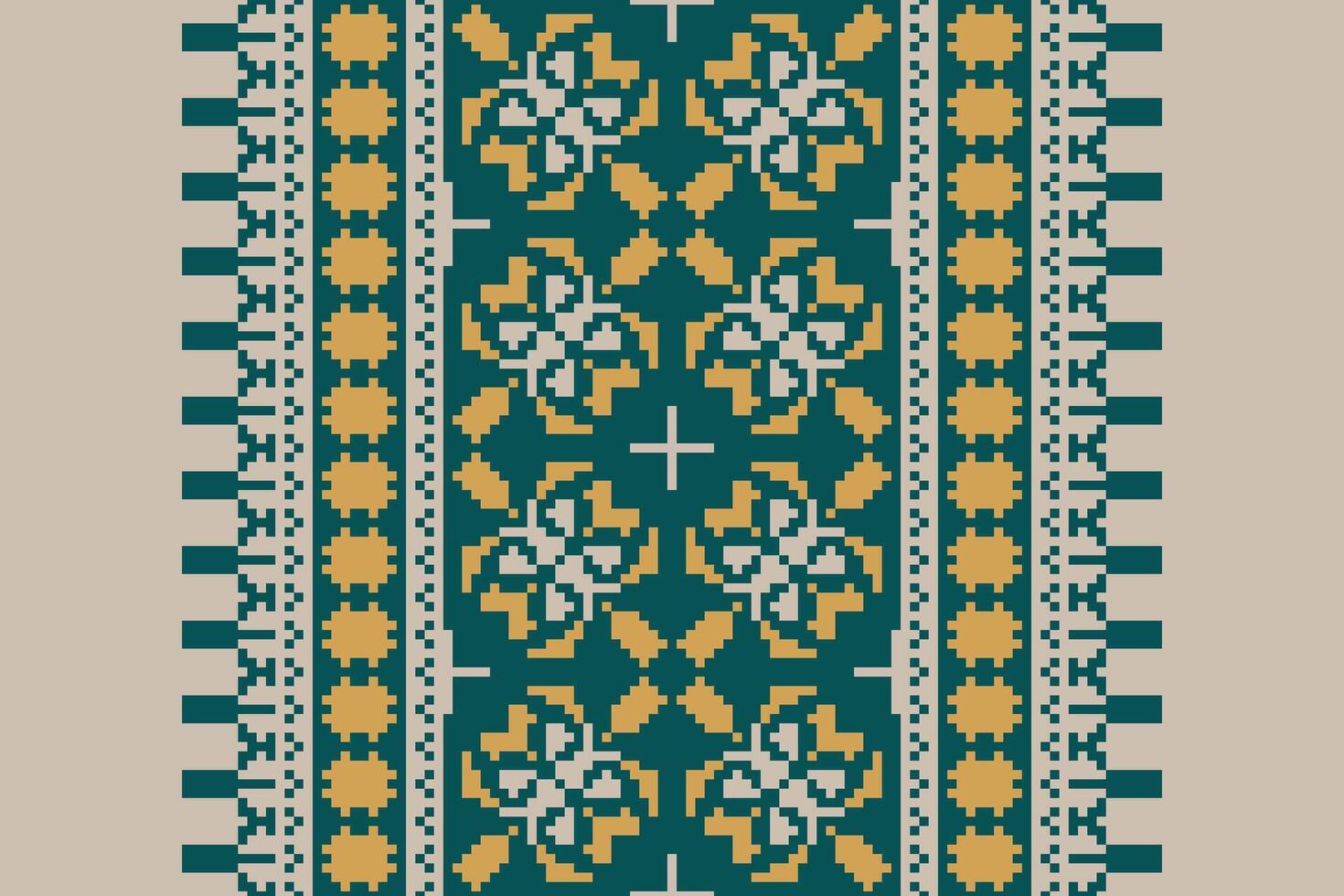 Kurta Pattern Seamless Bandana print silk Motif embroidery, Pixel Ikat embroidery Design for Print lace pattern turkish ceramic ancient egypt art jacquard pattern vector