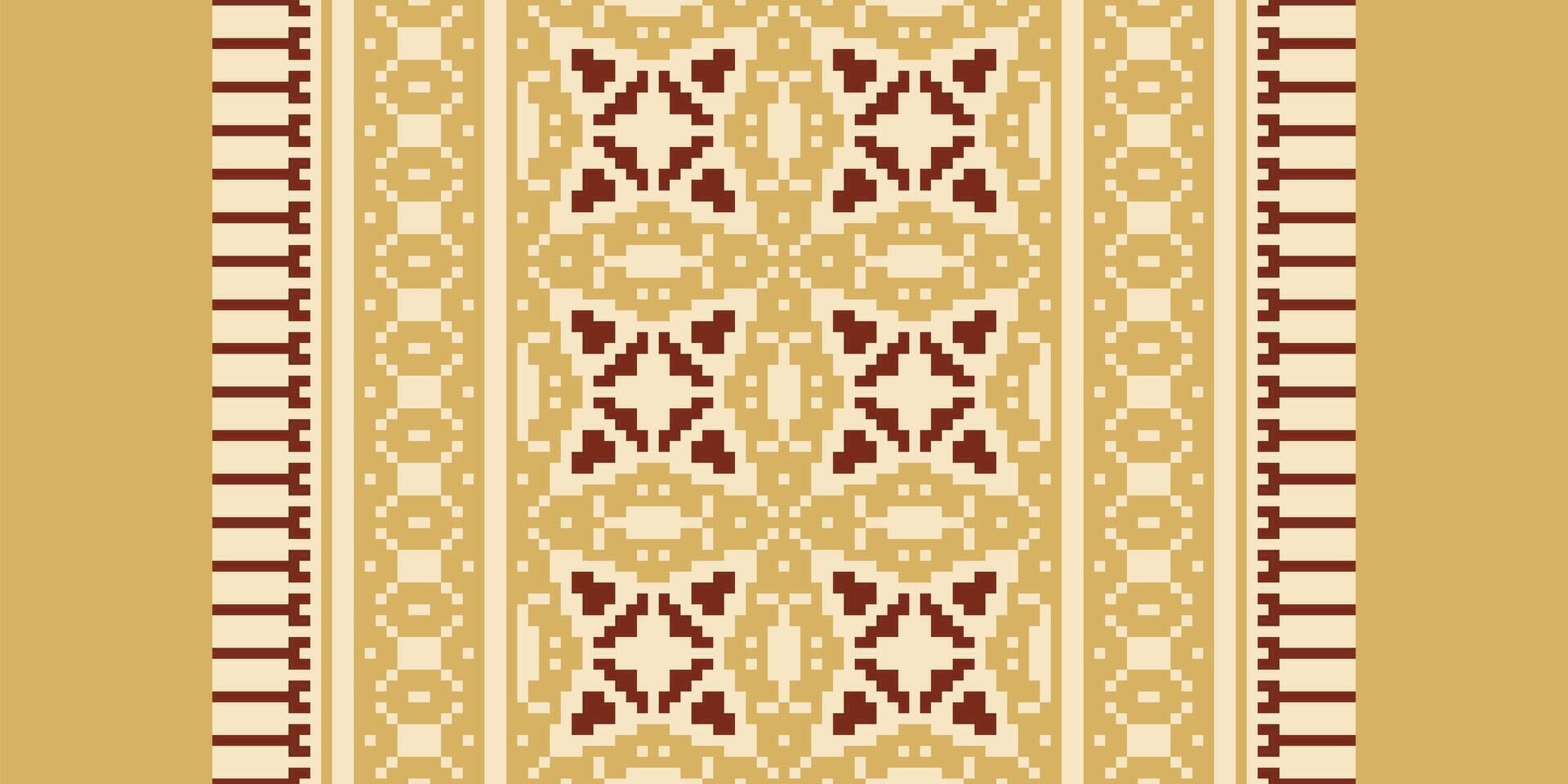 Patchwork pattern Seamless Scandinavian pattern Motif embroidery, Pixel Ikat embroidery Design for Print pattern vintage flower folk navajo patchwork pattern vector
