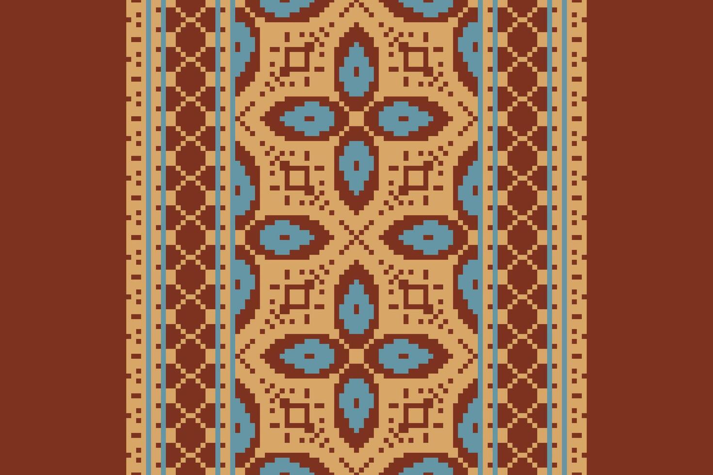 Kurta Pattern Seamless Bandana print silk Motif embroidery, Pixel Ikat embroidery Design for Print 60s paisley tie dye damascus ornament rugs hipster kurta pajama vector