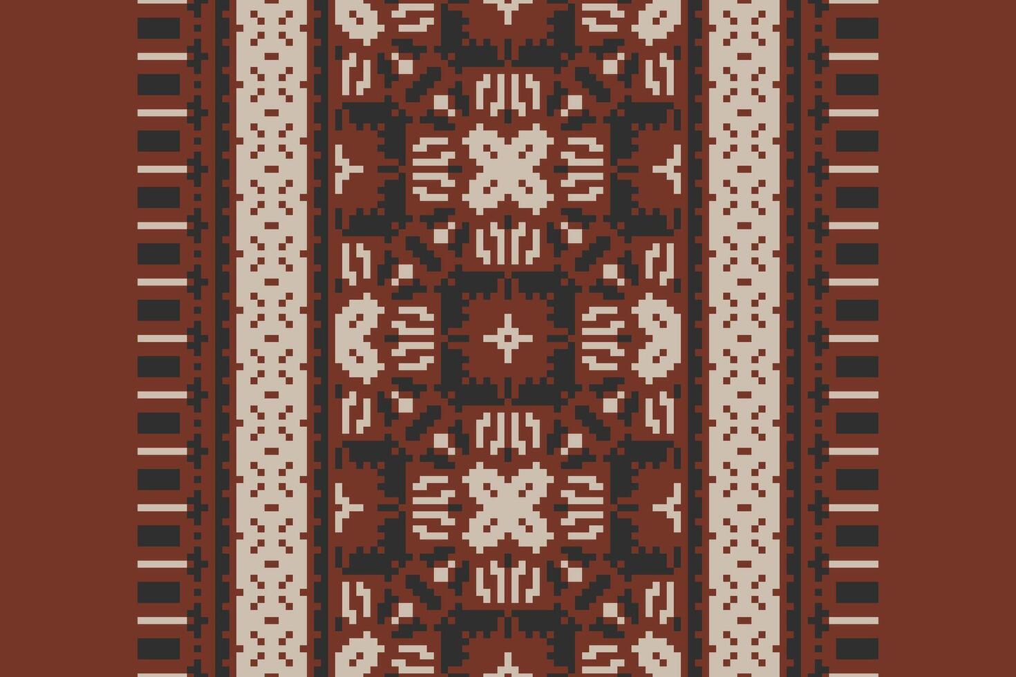 Kurta Pattern Seamless Bandana print silk Motif embroidery, Pixel Ikat embroidery Design for Print australian curtain pattern geometric pillow model kurti mughal flowers vector