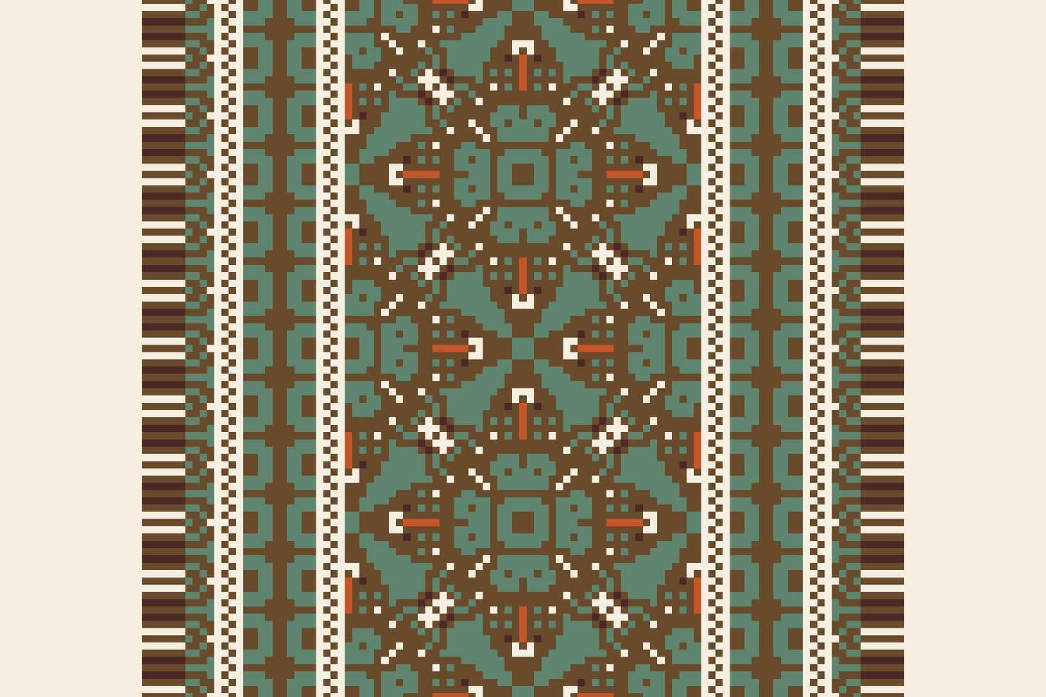 Kurta Pattern Seamless Australian aboriginal pattern Motif embroidery, Pixel Ikat embroidery Design for Print tapestry floral kimono repeat pattern lacing spanish motif vector