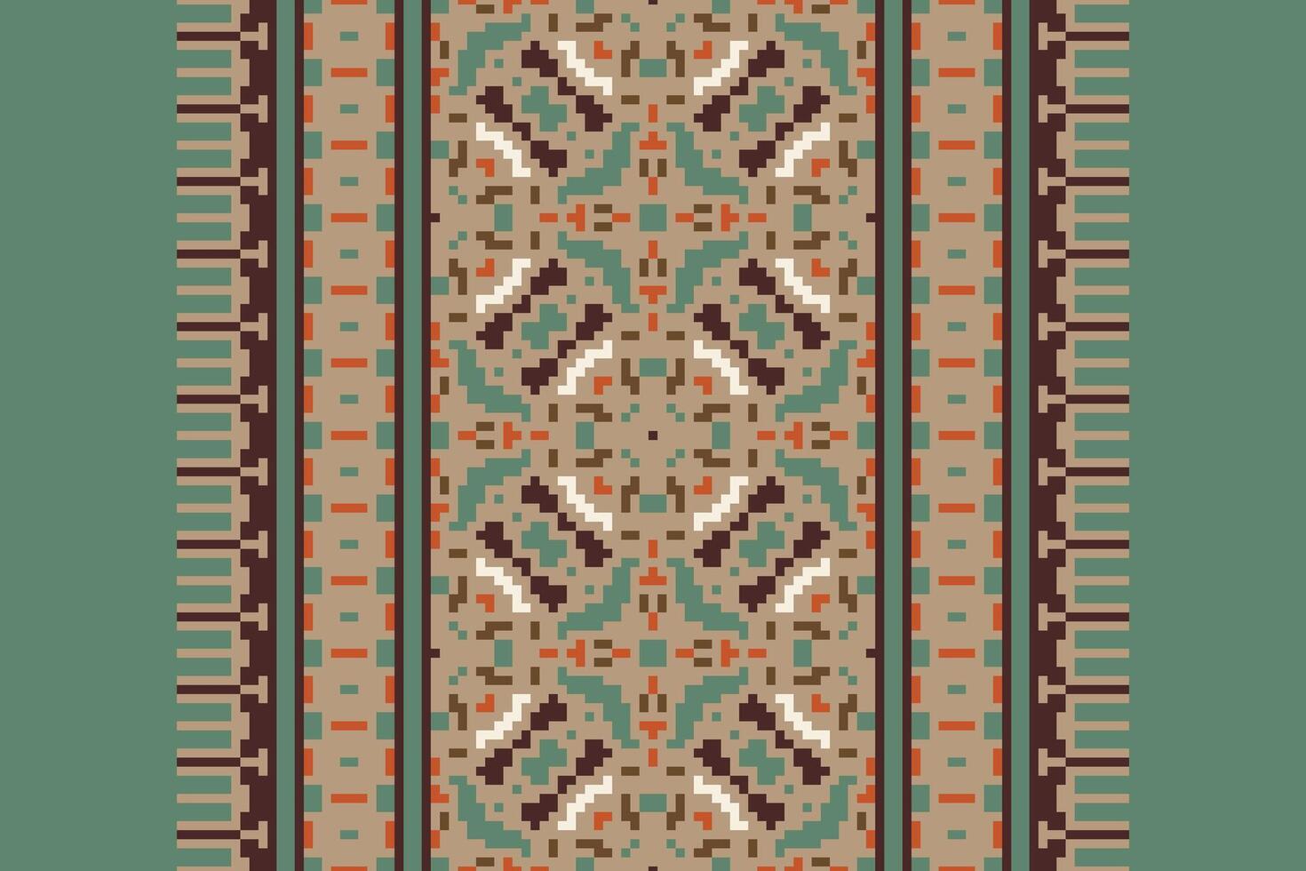 Kurta Pattern Seamless Australian aboriginal pattern Motif embroidery, Pixel Ikat embroidery Design for Print indigenous art aboriginal art pattern floral kurti mughal border vector