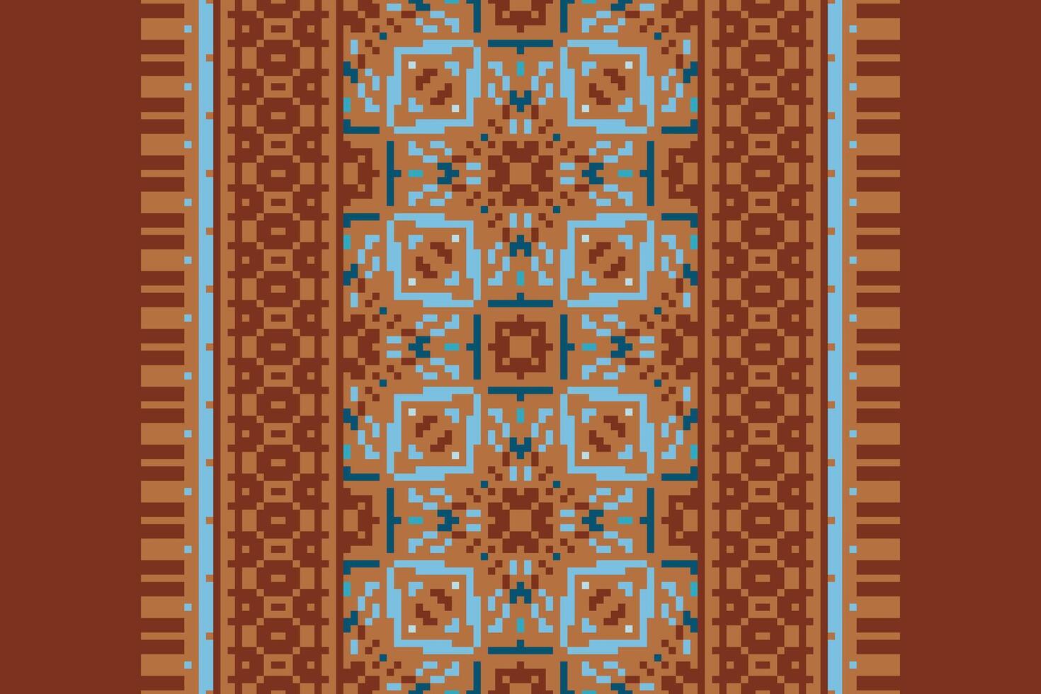 Kurta Pattern Seamless Scandinavian pattern Motif embroidery, Pixel Ikat embroidery Design for Print jacquard slavic pattern folklore pattern kente arabesque vector