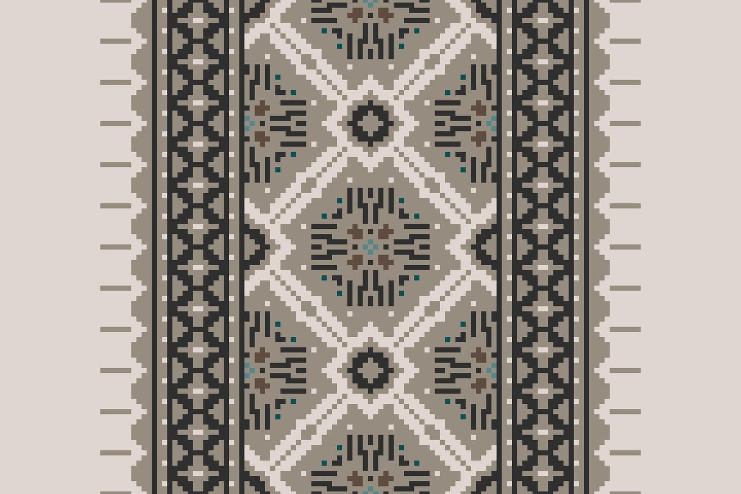 Punjabi Pattern Seamless Native American, Motif embroidery, Pixel Ikat embroidery Design for Print pattern vintage flower folk navajo patchwork pattern vector