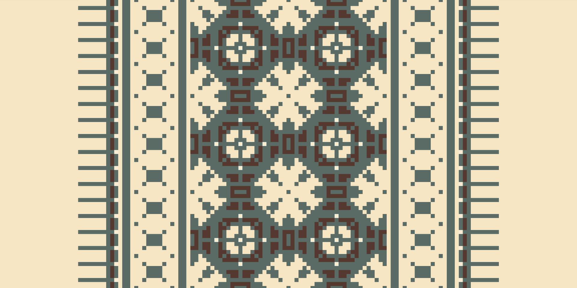 Tie dye Pattern Seamless Native American, Motif embroidery, Pixel Ikat embroidery Design for Print indonesian batik motif embroidery native american kurta mughal design vector