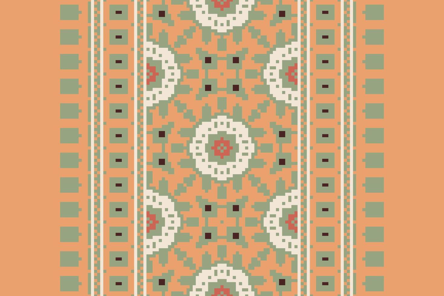 Punjabi Pattern Seamless Australian aboriginal pattern Motif embroidery, Pixel Ikat embroidery Design for Print tapestry floral kimono repeat pattern lacing spanish motif vector