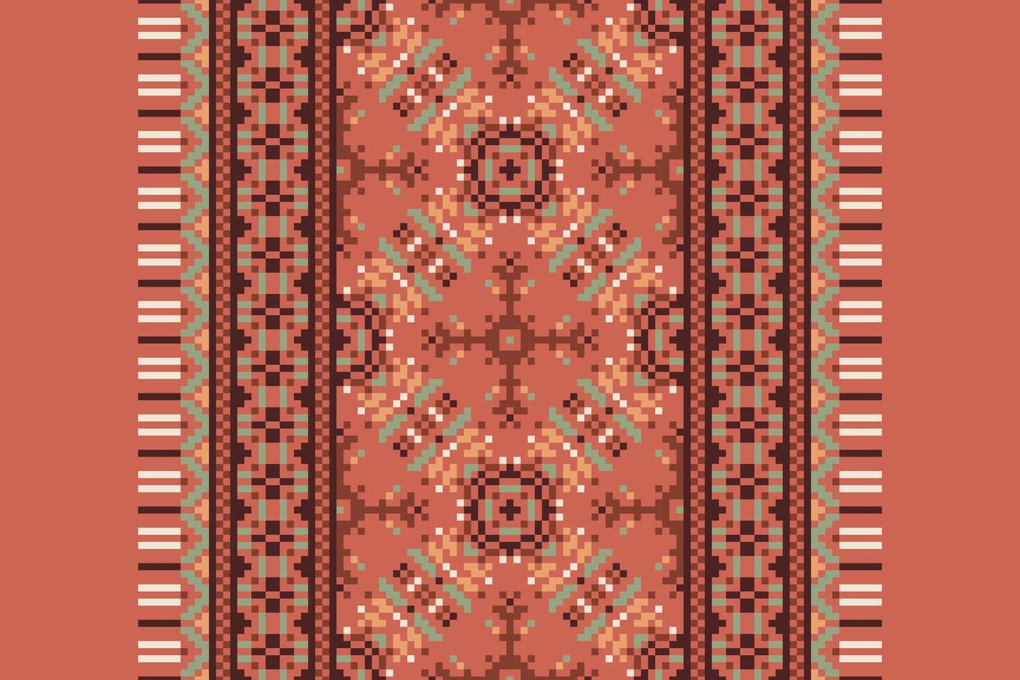 Punjabi Pattern Seamless Australian aboriginal pattern Motif embroidery, Pixel Ikat embroidery Design for Print pattern vintage flower folk navajo patchwork pattern vector