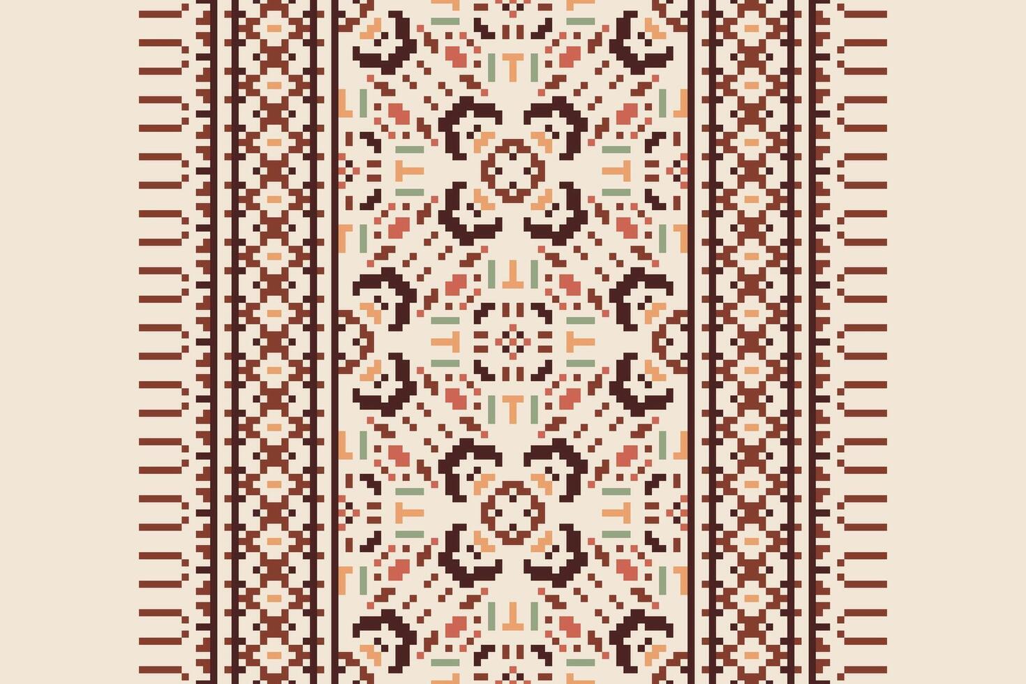 Punjabi Pattern Seamless Australian aboriginal pattern Motif embroidery, Pixel Ikat embroidery Design for Print border embroidery ancient egypt vector