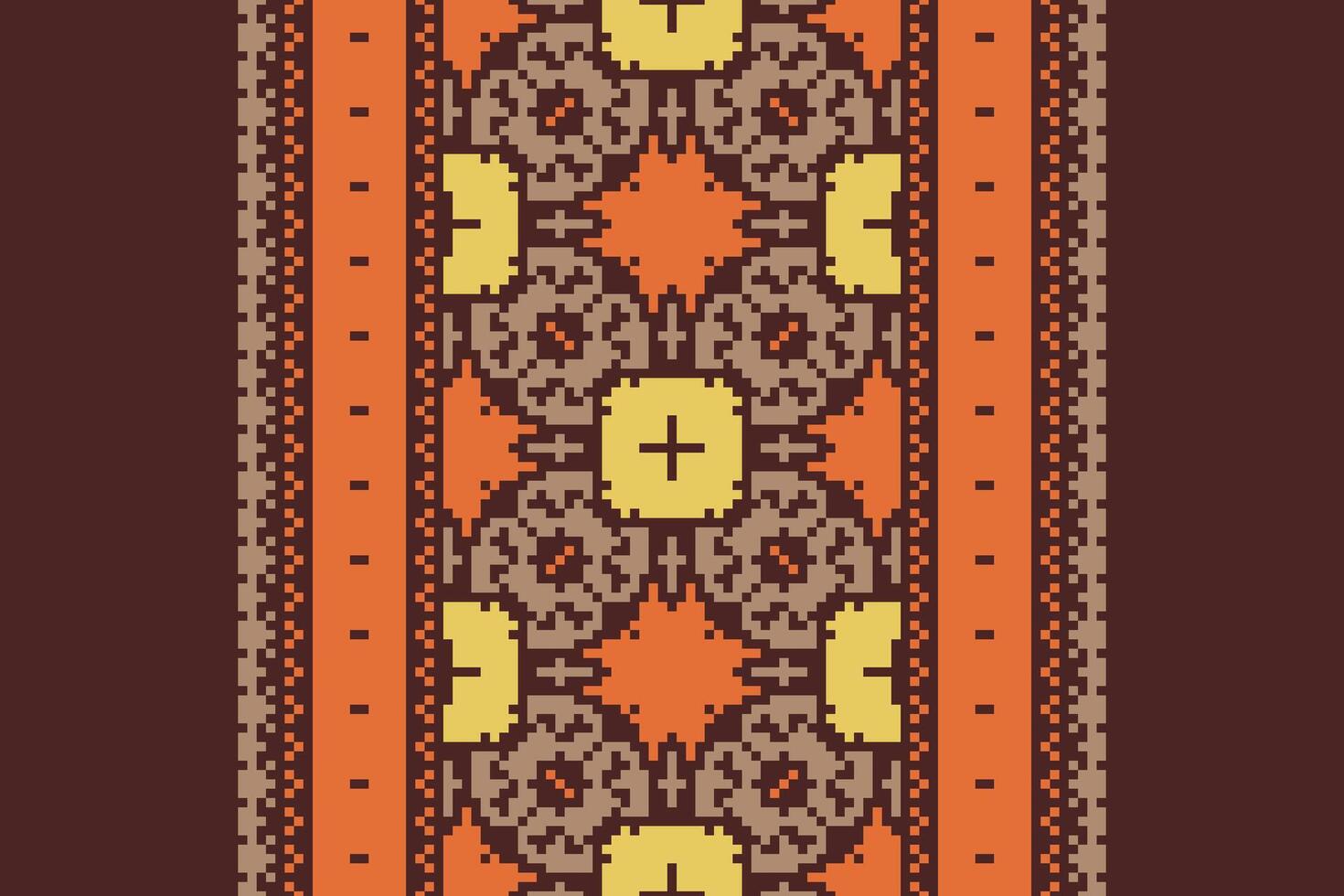 Punjabi Pattern Seamless Mughal architecture Motif embroidery, Pixel Ikat embroidery Design for Print lace pattern seamless pattern vintage shibori jacquard seamless vector