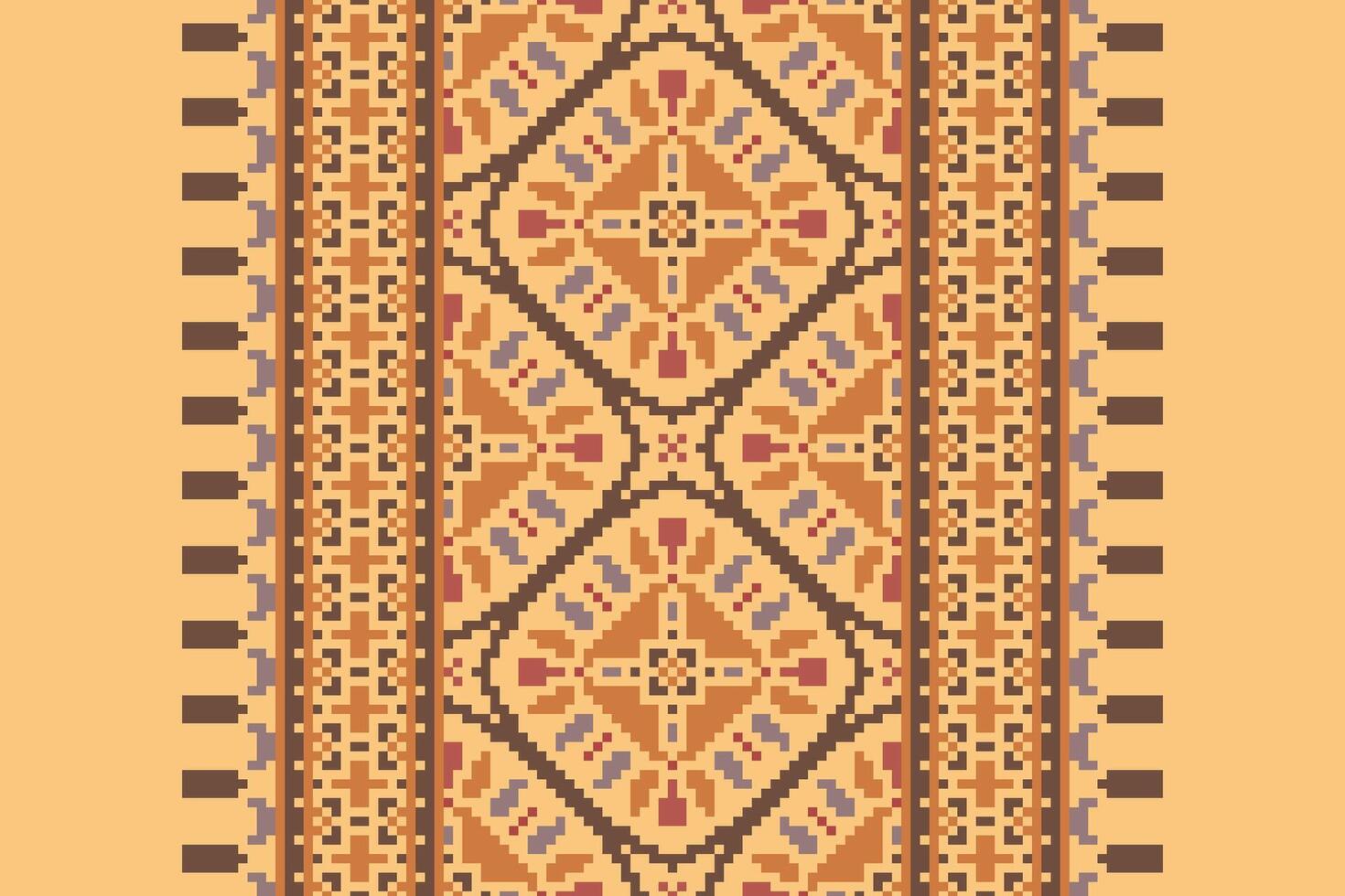 Punjabi Pattern Seamless Mughal architecture Motif embroidery, Pixel Ikat embroidery Design for Print egyptian hieroglyphs tibetan geo pattern vector