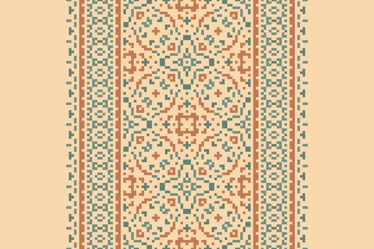 Punjabi Pattern Seamless Scandinavian pattern Motif embroidery, Pixel Ikat embroidery Design for Print border embroidery ancient egypt vector