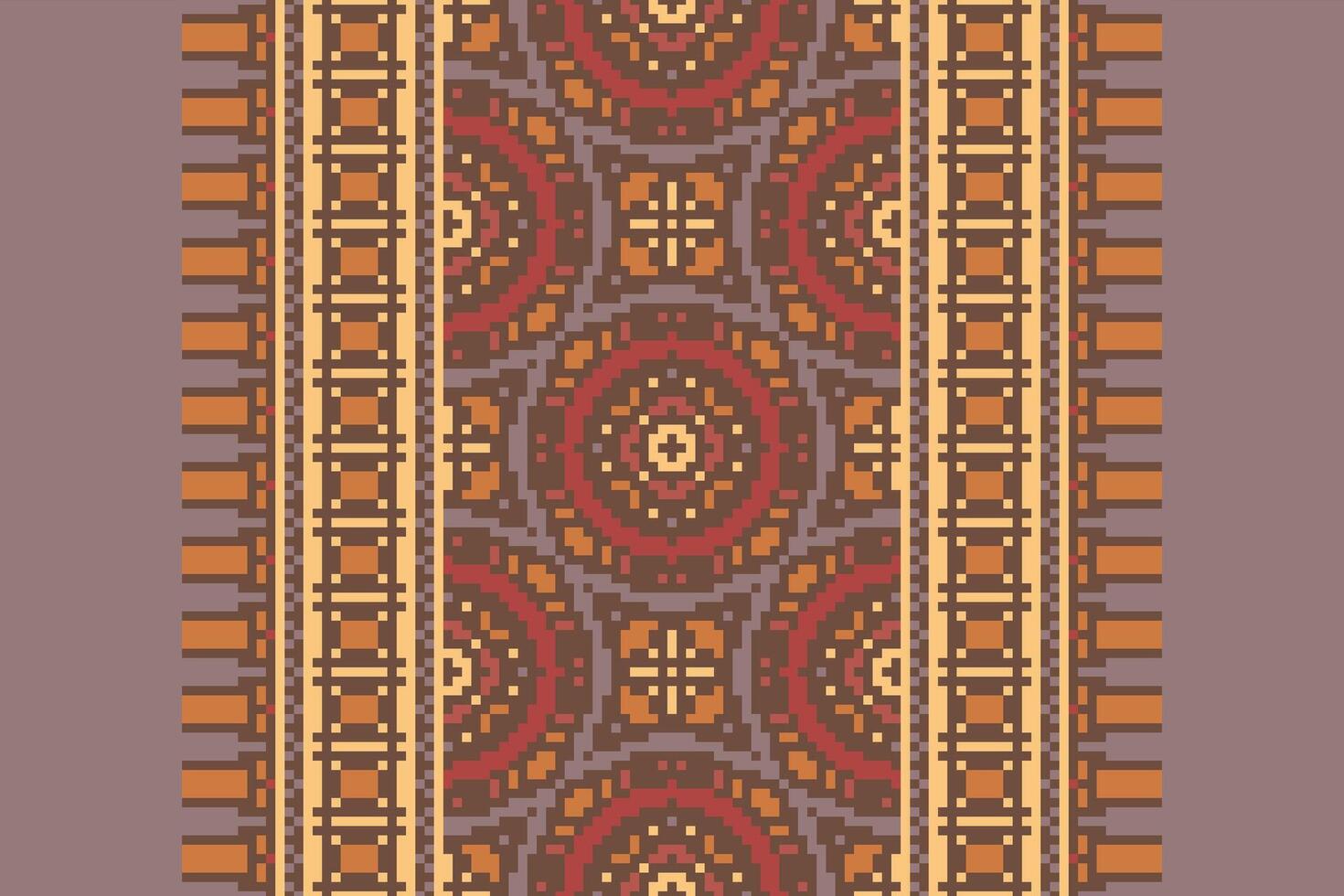 Punjabi Pattern Seamless Mughal architecture Motif embroidery, Pixel Ikat embroidery Design for Print scandinavian pattern saree ethnic nativity gypsy pattern vector