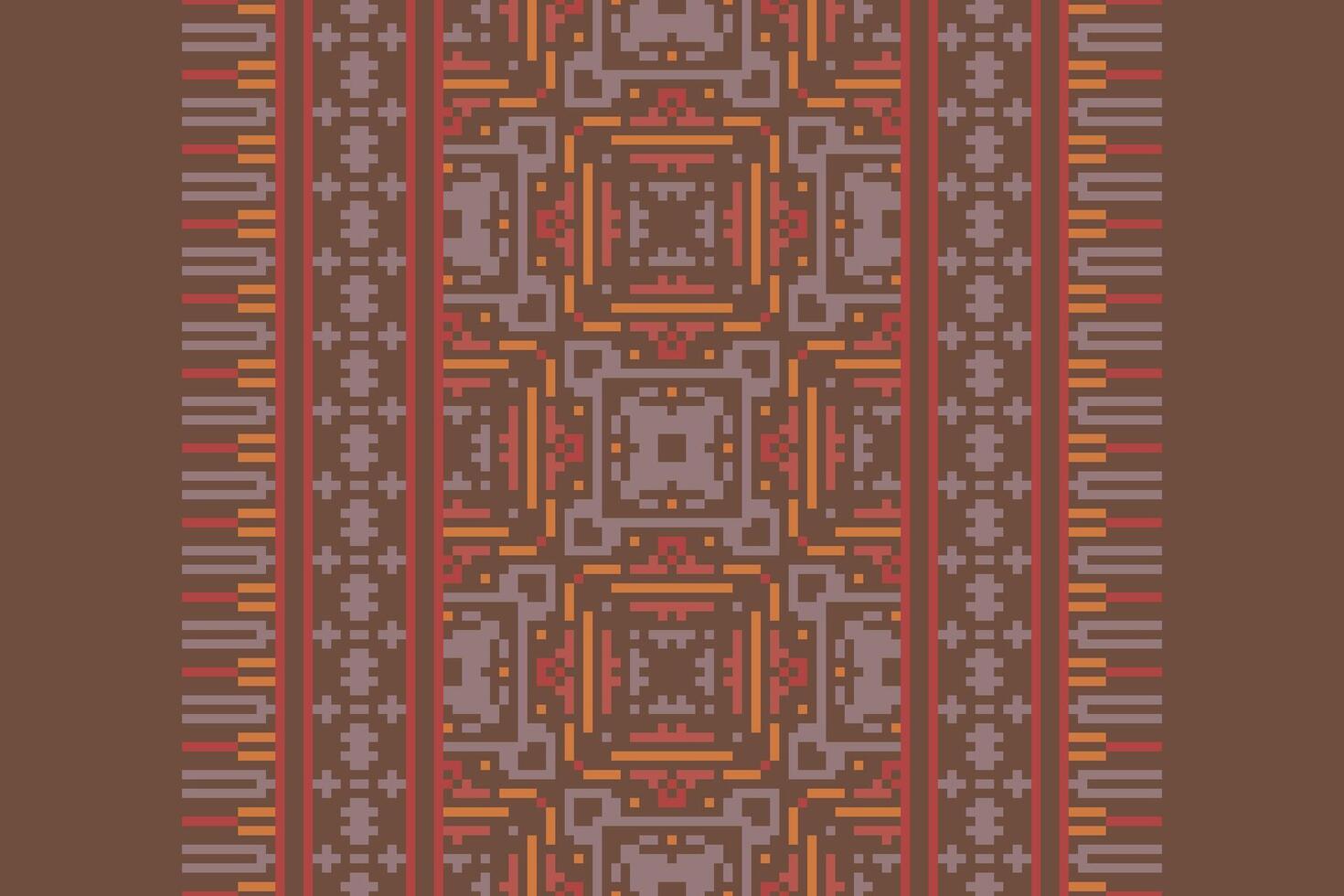 Punjabi Pattern Seamless Scandinavian pattern Motif embroidery, Pixel Ikat embroidery Design for Print indonesian batik motif embroidery native american kurta mughal design vector
