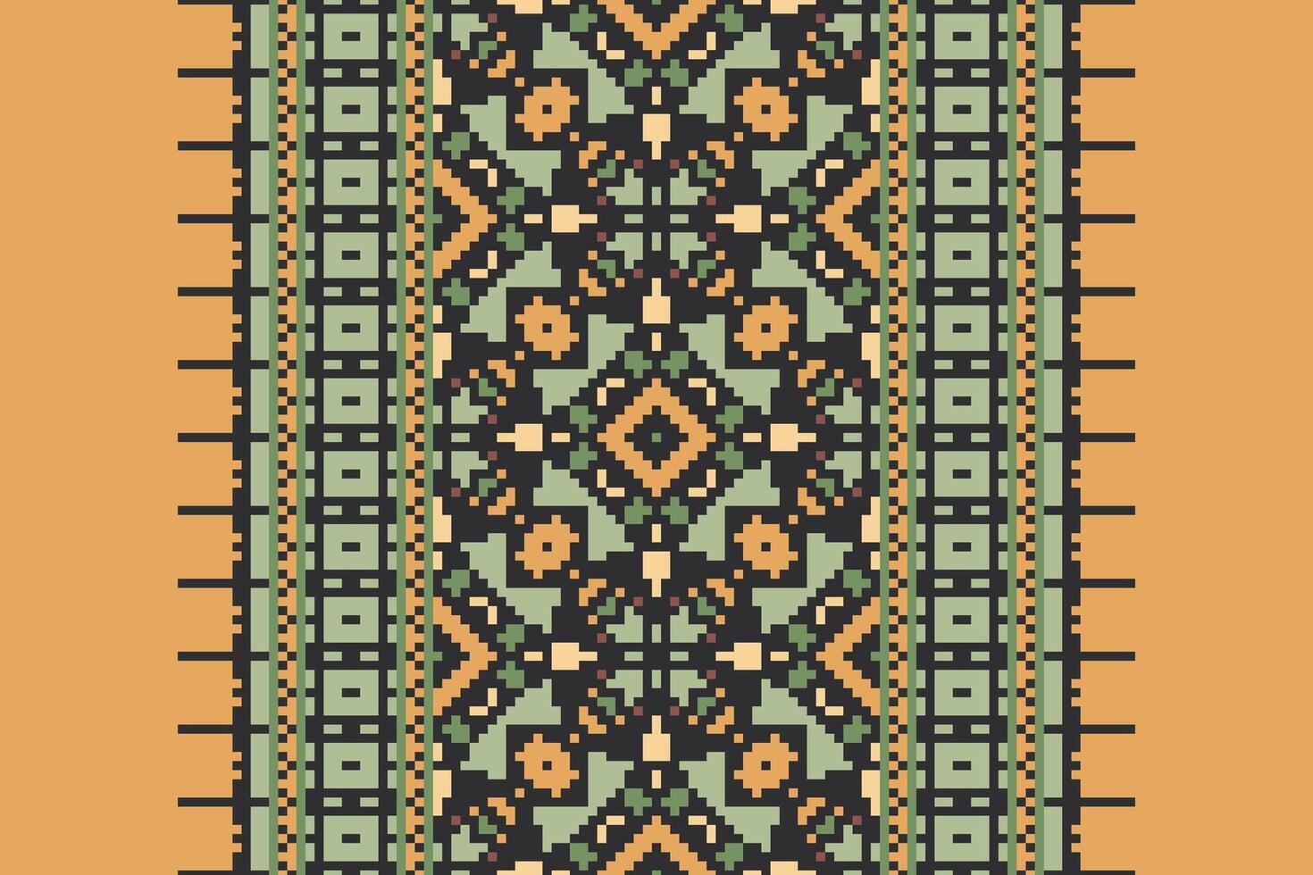 Punjabi Pattern Seamless Scandinavian pattern Motif embroidery, Pixel Ikat embroidery Design for Print pattern vintage flower folk navajo patchwork pattern vector