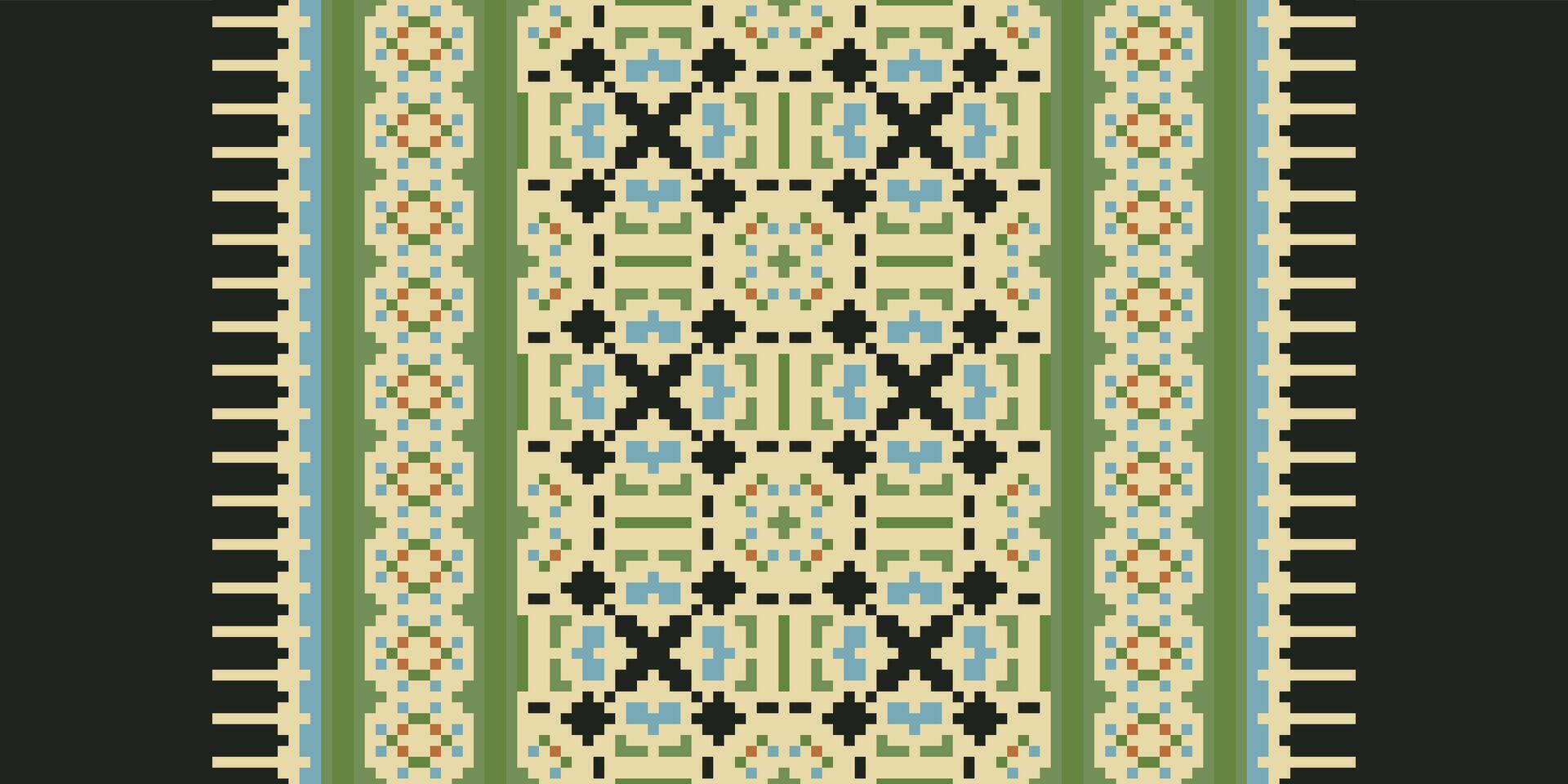 Tie dye Pattern Seamless Native American, Motif embroidery, Pixel Ikat embroidery Design for Print tapestry floral kimono repeat pattern lacing spanish motif vector