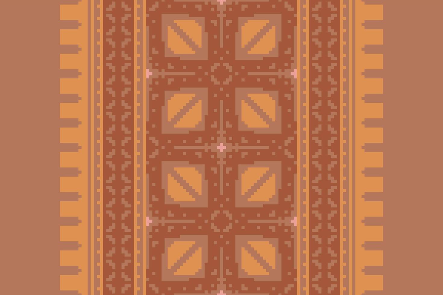 Churidar Pattern Seamless Bandana print silk Motif embroidery, Pixel Ikat embroidery Design for Print Texture fabric saree sari carpet. kurta patola saree vector