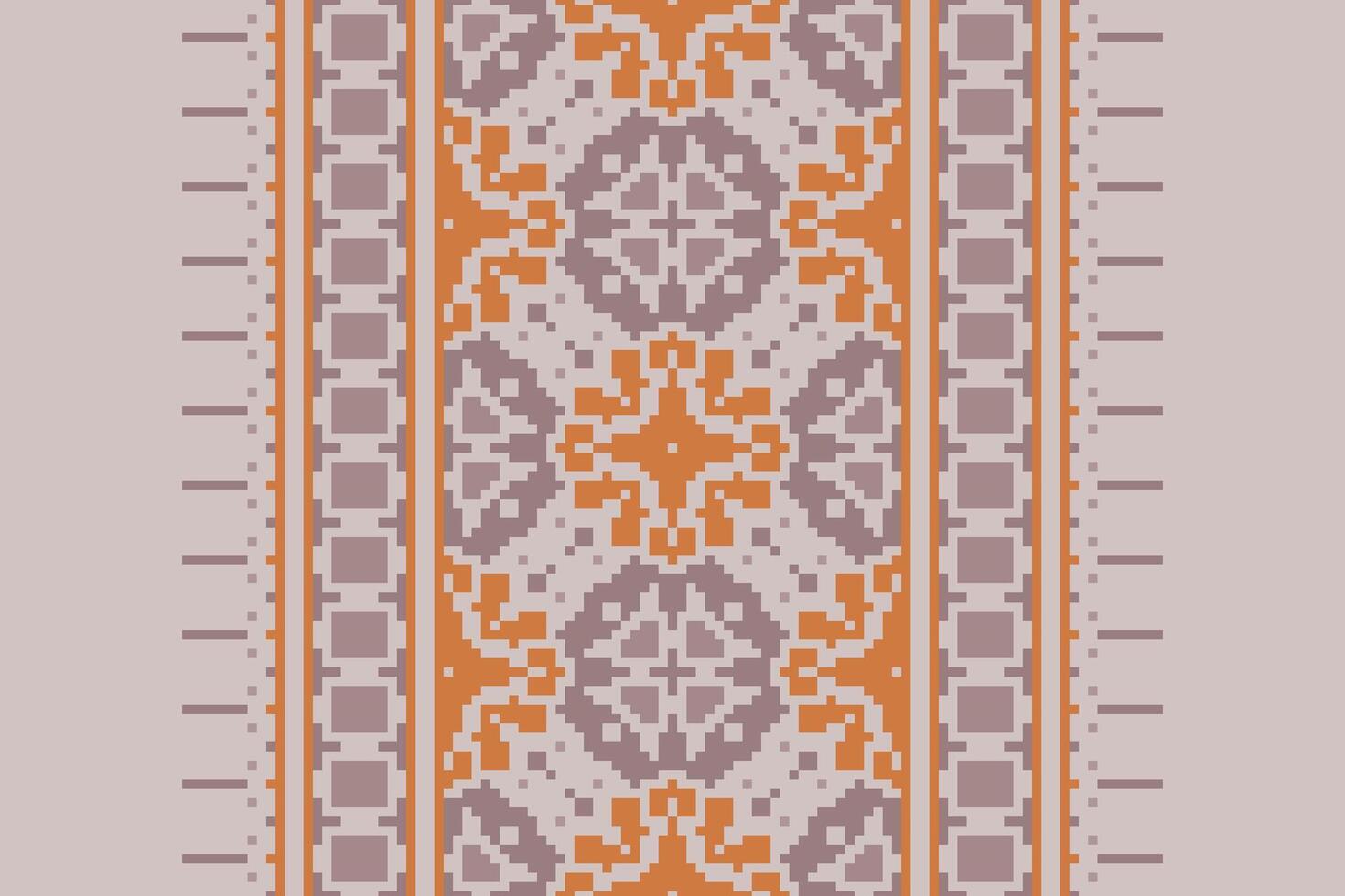 Churidar Pattern Seamless Mughal architecture Motif embroidery, Pixel Ikat embroidery Design for Print endless arabesque cloth dupatta shawl bandana print silk kurta men vector