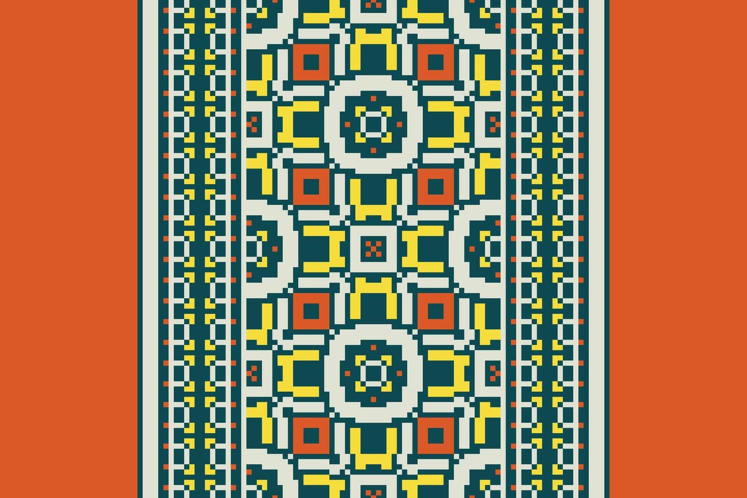 Churidar Pattern Seamless Mughal architecture Motif embroidery, Pixel Ikat embroidery Design for Print australian curtain pattern geometric pillow model kurti mughal flowers vector
