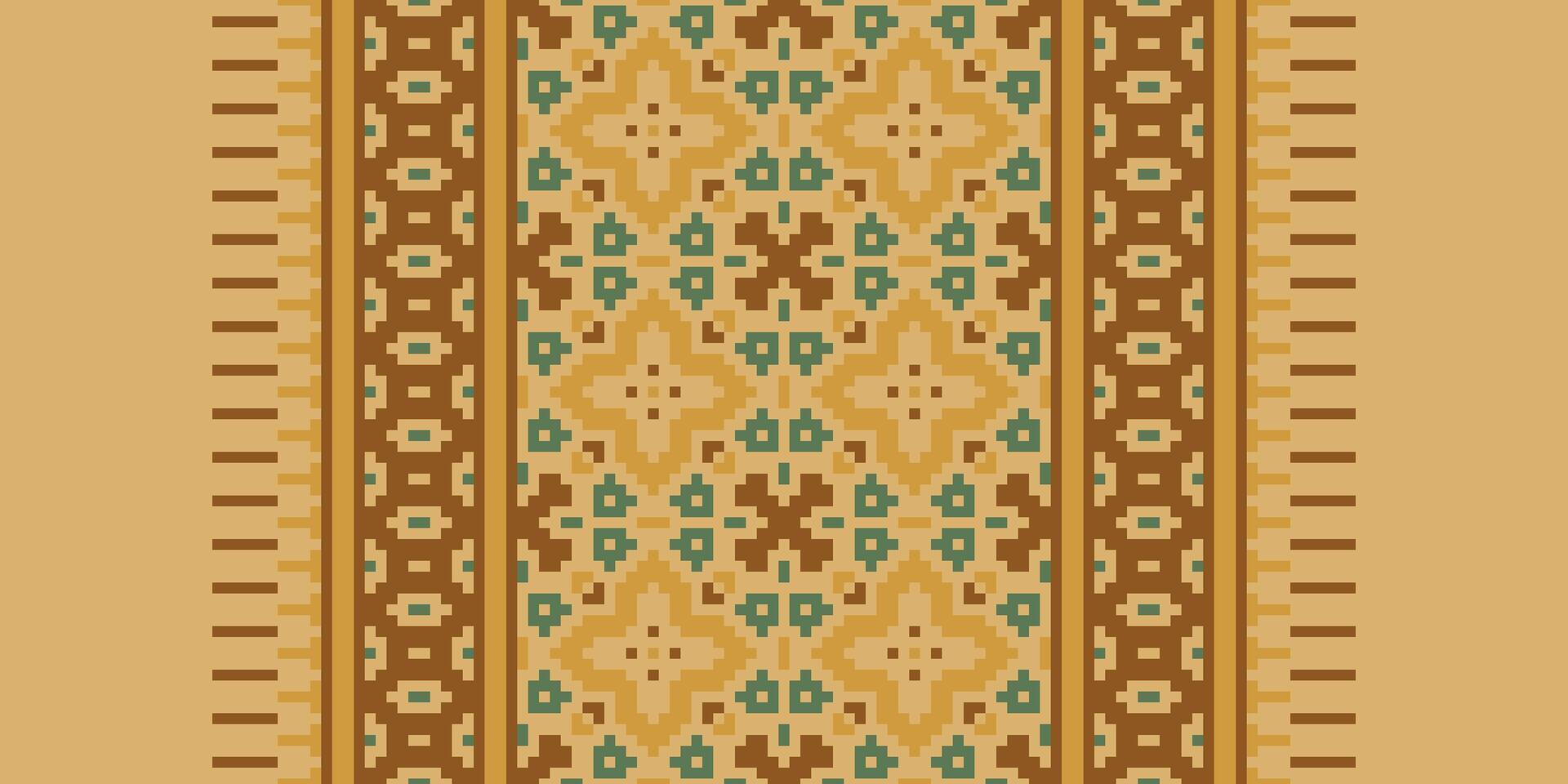 Tie dye Pattern Seamless Native American, Motif embroidery, Pixel Ikat embroidery Design for Print figure tribal ink on cloth patola sari vector