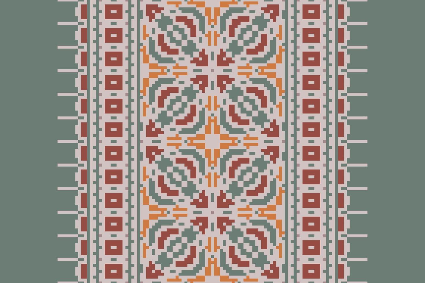 Churidar Pattern Seamless Australian aboriginal pattern Motif embroidery, Pixel Ikat embroidery Design for Print border embroidery ancient egypt vector