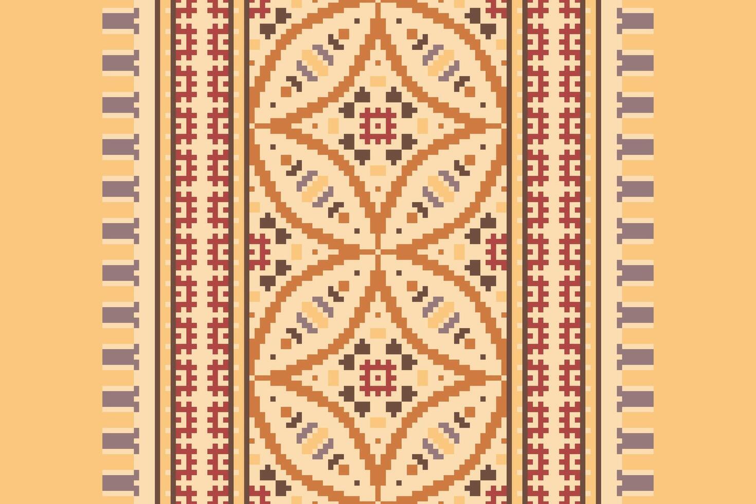 Churidar Pattern Seamless Mughal architecture Motif embroidery, Pixel Ikat embroidery Design for Print scandinavian pattern saree ethnic nativity gypsy pattern vector