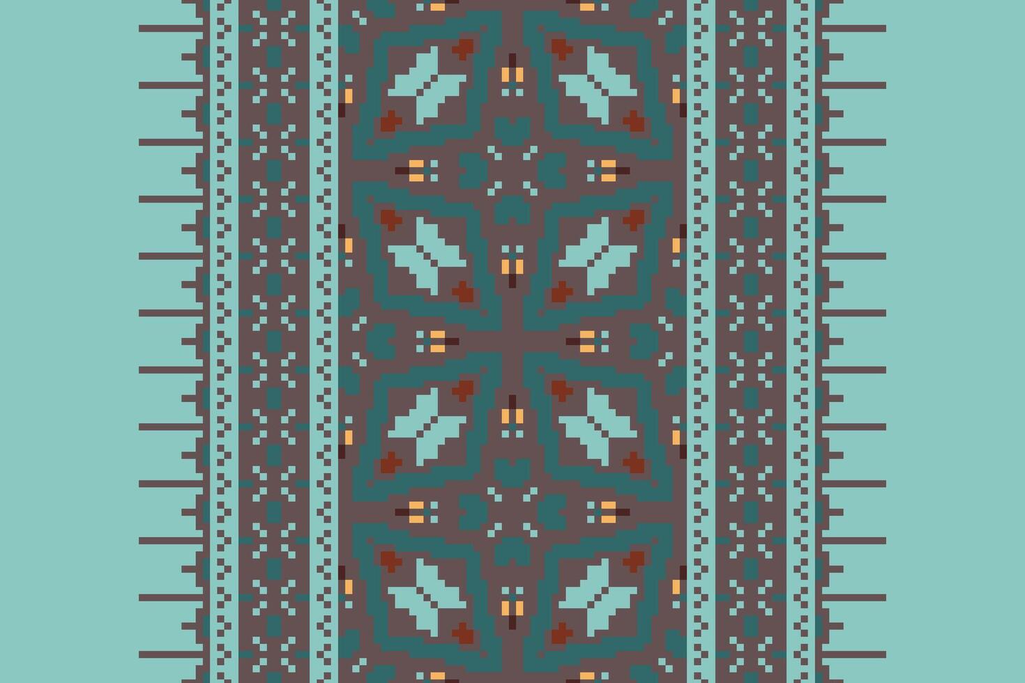 Churidar Pattern Seamless Scandinavian pattern Motif embroidery, Pixel Ikat embroidery Design for Print vyshyvanka placemat quilt sarong sarong beach kurtis Indian motifs vector