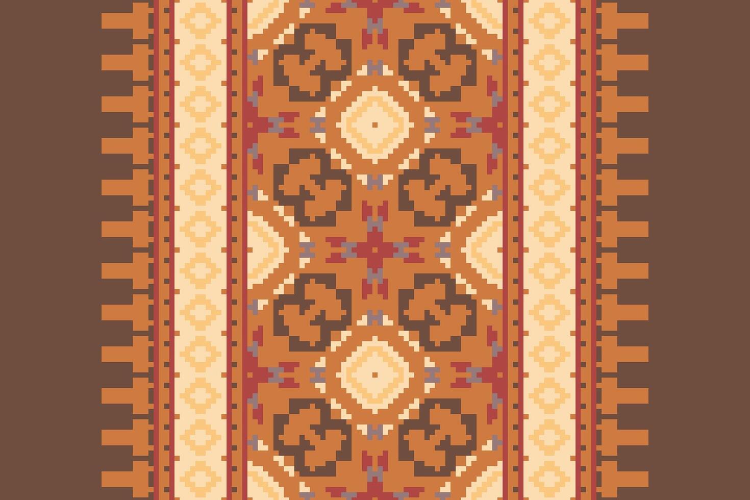 Churidar Pattern Seamless Mughal architecture Motif embroidery, Pixel Ikat embroidery Design for Print pattern vintage flower folk navajo patchwork pattern vector