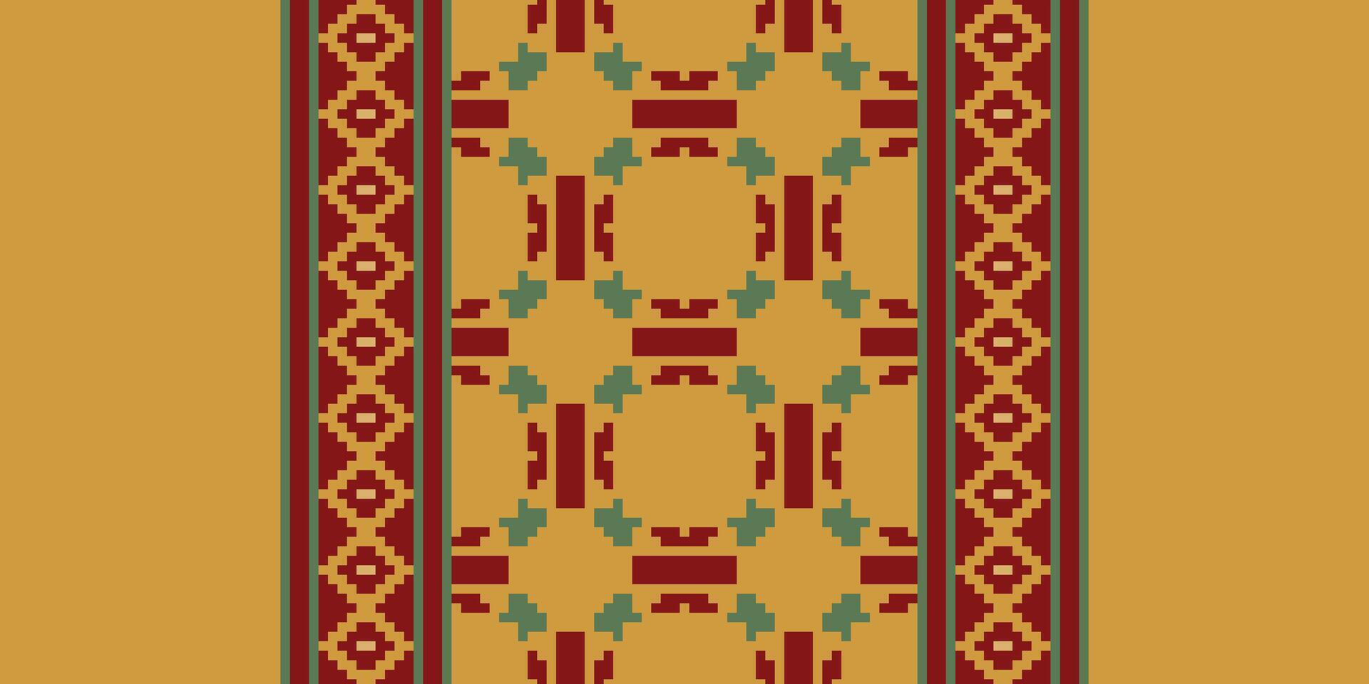 Tie dye Pattern Seamless Bandana print silk Motif embroidery, Pixel Ikat embroidery Design for Print Texture fabric saree sari carpet. kurta patola saree vector