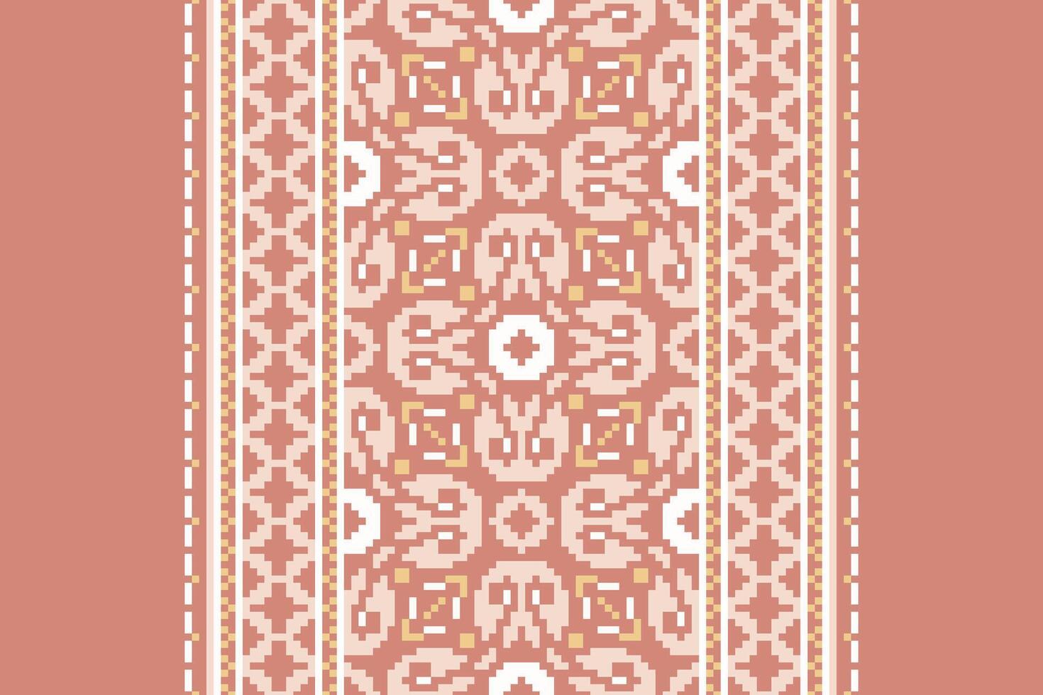 Dhoti Pattern Seamless Bandana print silk Motif embroidery, Pixel Ikat embroidery Design for Print lace pattern turkish ceramic ancient egypt art jacquard pattern vector