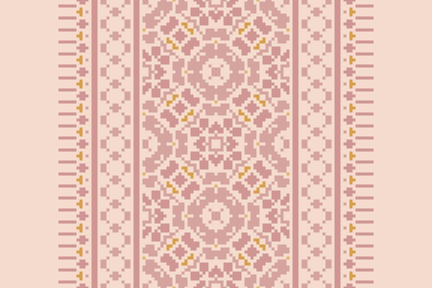 Dhoti Pattern Seamless Bandana print silk Motif embroidery, Pixel Ikat embroidery Design for Print jacquard slavic pattern folklore pattern kente arabesque vector