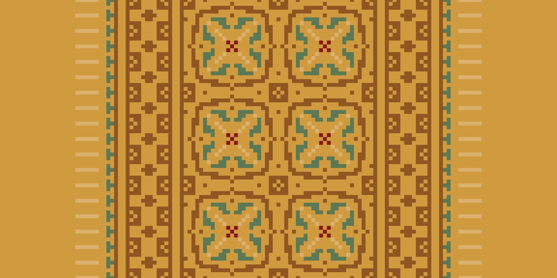 Tie dye Pattern Seamless Bandana print silk Motif embroidery, Pixel Ikat embroidery Design for Print indonesian batik motif embroidery native american kurta mughal design vector