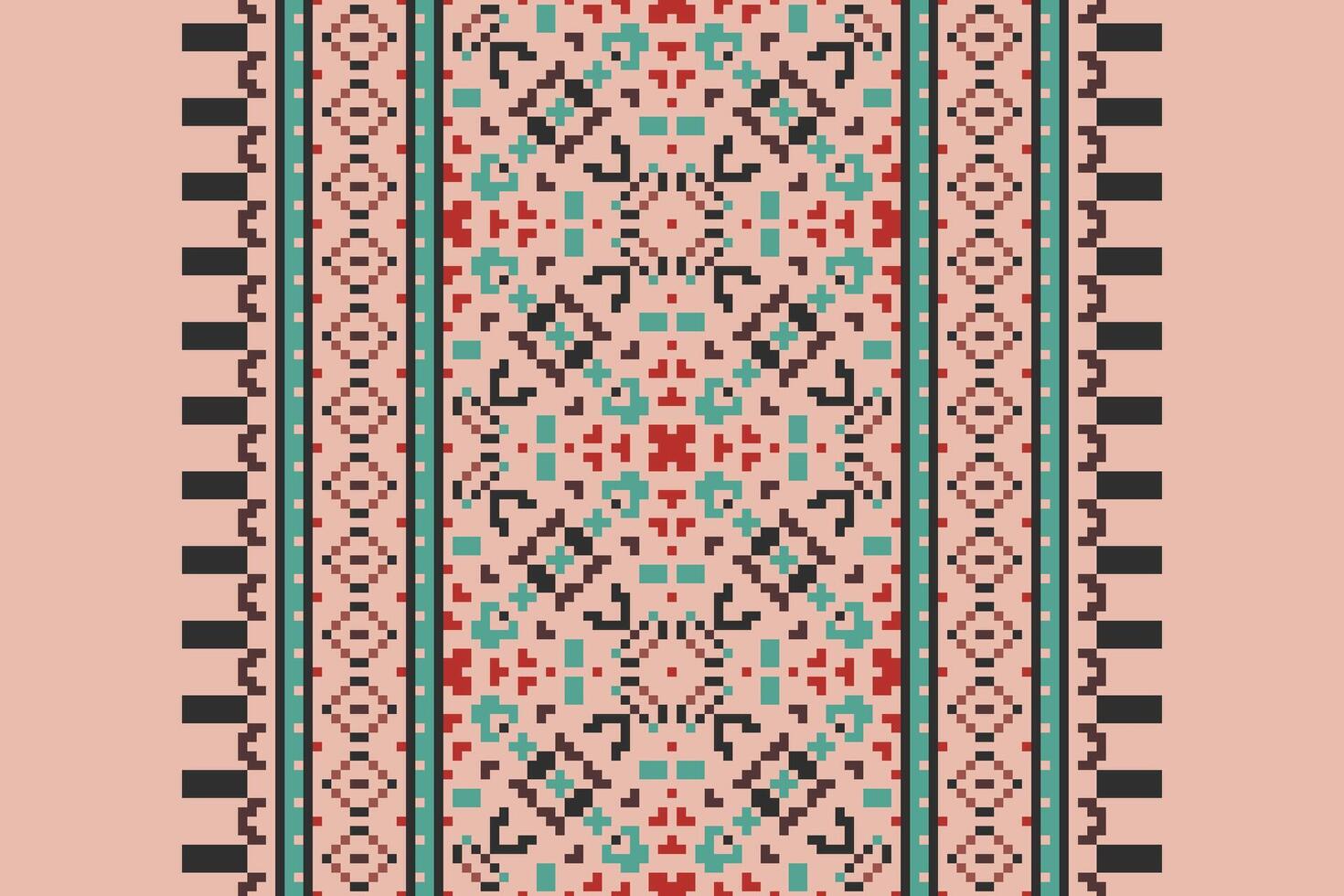 Dhoti Pattern Seamless Australian aboriginal pattern Motif embroidery, Pixel Ikat embroidery Design for Print egyptian hieroglyphs tibetan geo pattern vector