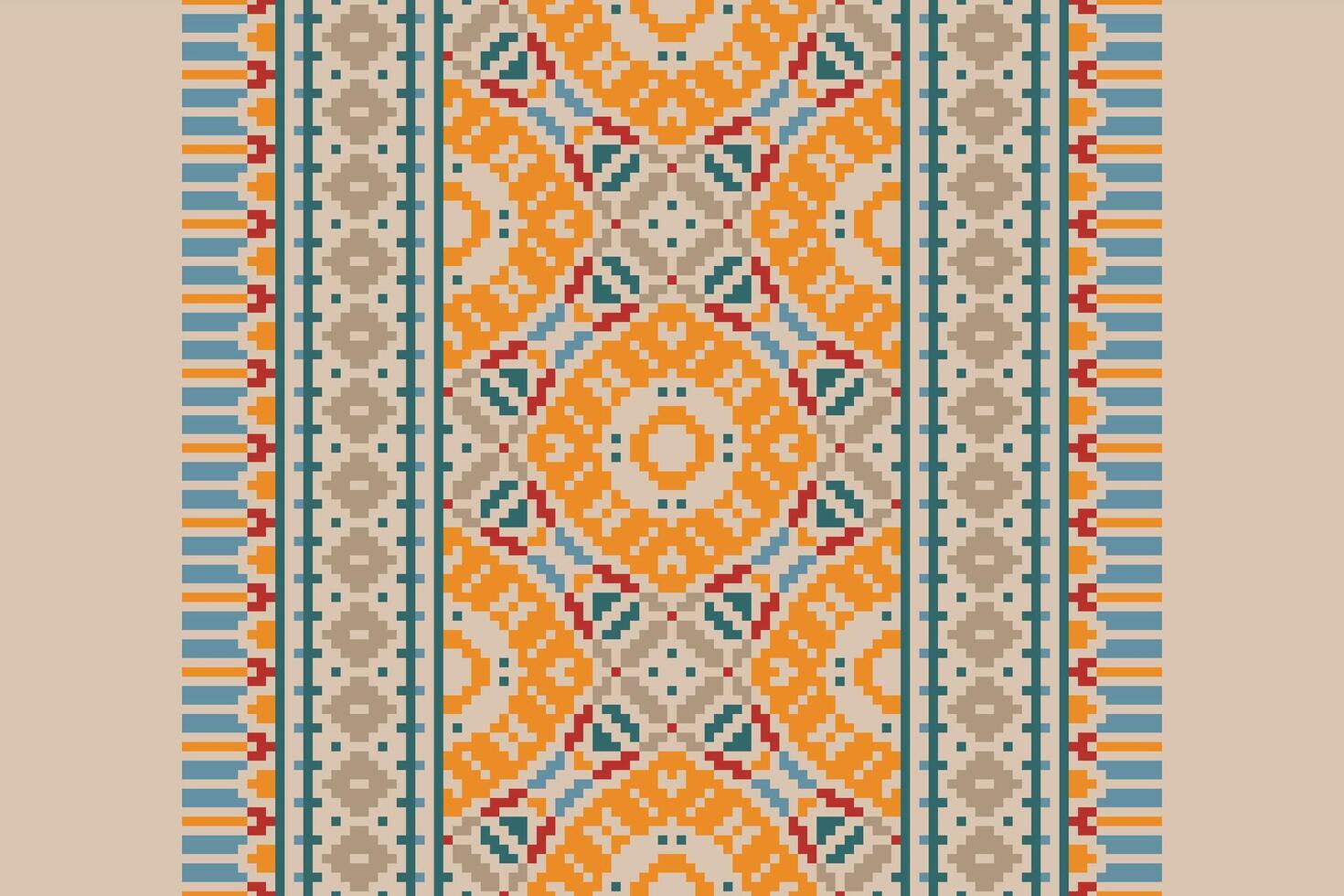 Dhoti Pattern Seamless Australian aboriginal pattern Motif embroidery, Pixel Ikat embroidery Design for Print scarf hijab pattern kerchief Pixel Ikat Silk kurti model mughal patterns vector