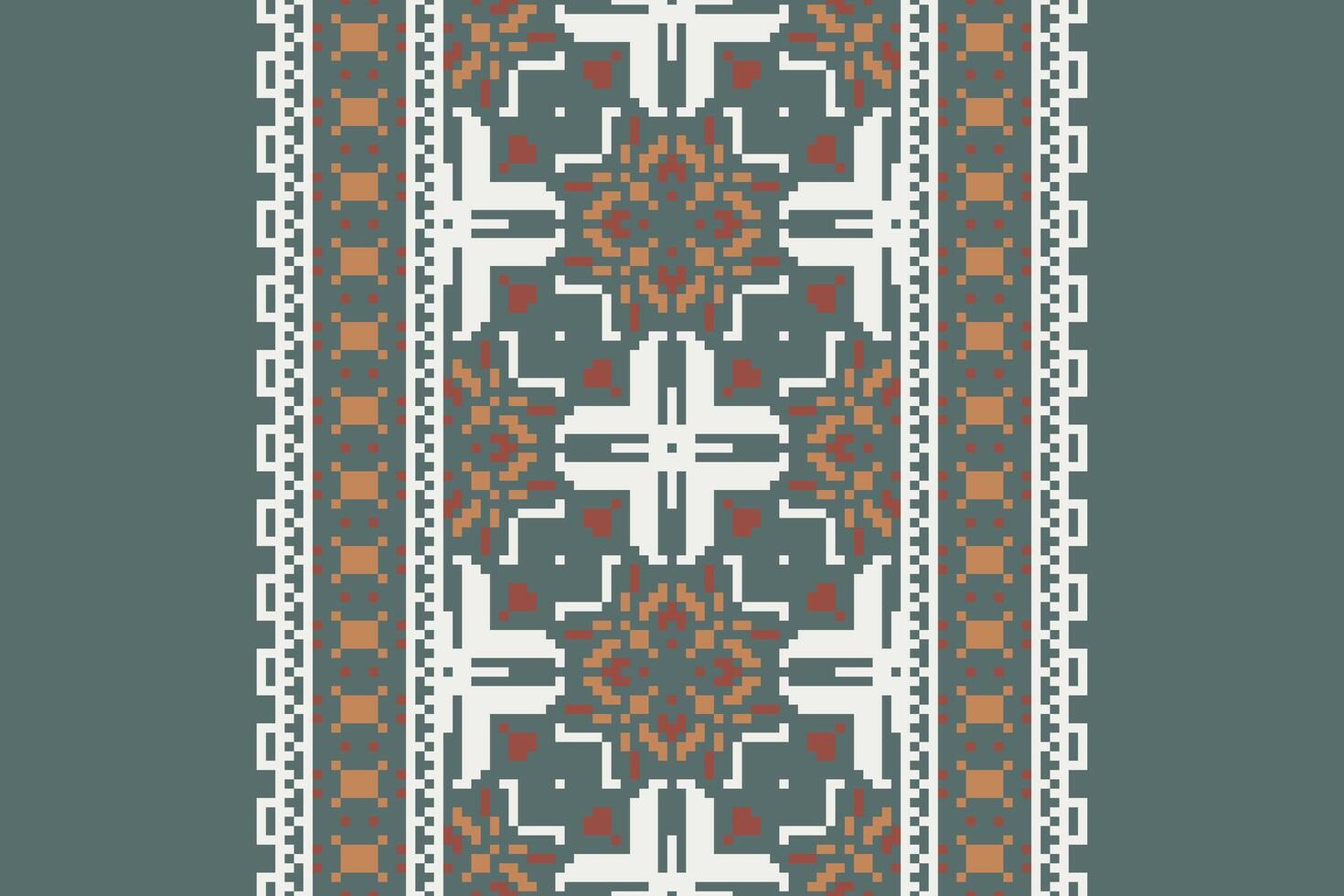 Dhoti Pattern Seamless Australian aboriginal pattern Motif embroidery, Pixel Ikat embroidery Design for Print pattern vintage flower folk navajo patchwork pattern vector