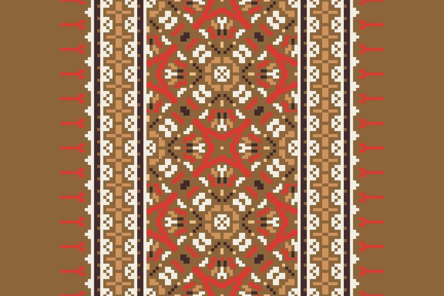 Dhoti Pants Pattern Seamless Native American, Motif embroidery, Pixel Ikat embroidery Design for Print scarf hijab pattern kerchief Pixel Ikat Silk kurti model mughal patterns vector