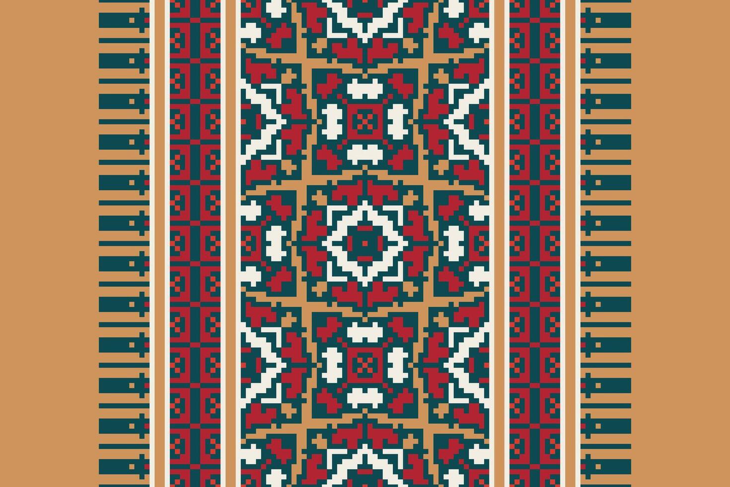 Dhoti Pants Pattern Seamless Native American, Motif embroidery, Pixel Ikat embroidery Design for Print scandinavian pattern saree ethnic nativity gypsy pattern vector