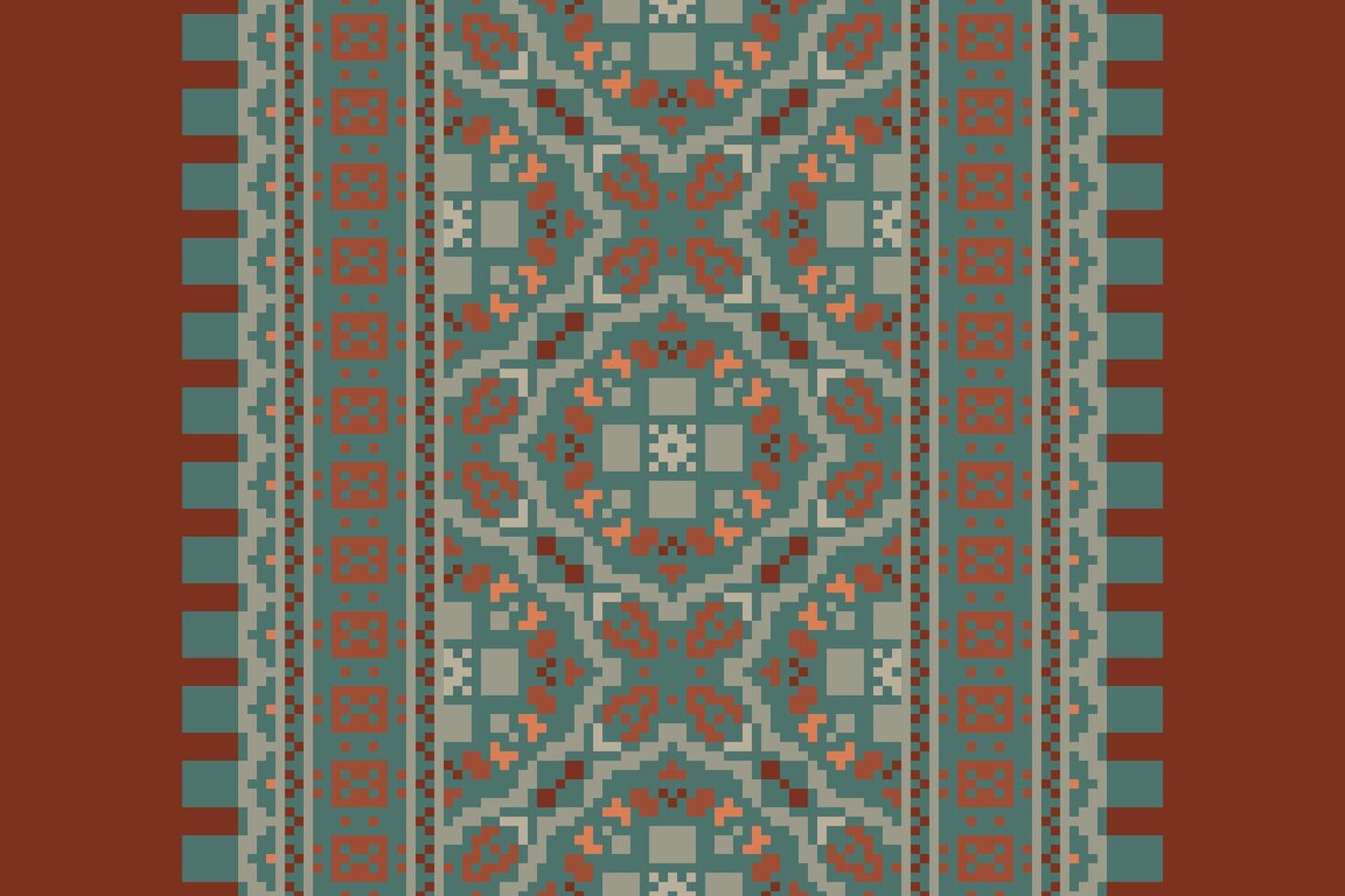 Dhoti Pants Pattern Seamless Native American, Motif embroidery, Pixel Ikat embroidery Design for Print scandinavian pattern saree ethnic nativity gypsy pattern vector