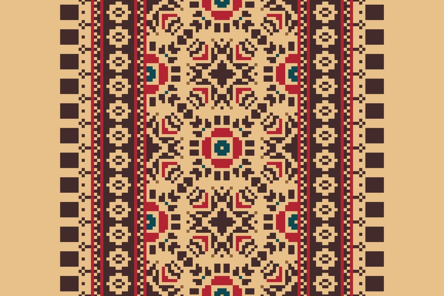 Dhoti Pants Pattern Seamless Native American, Motif embroidery, Pixel Ikat embroidery Design for Print kurta pattern mughal motifs tapestry pattern floral repeat vector