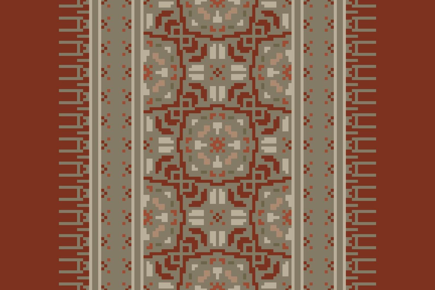 Dhoti Pants Pattern Seamless Native American, Motif embroidery, Pixel Ikat embroidery Design for Print border embroidery ancient egypt vector