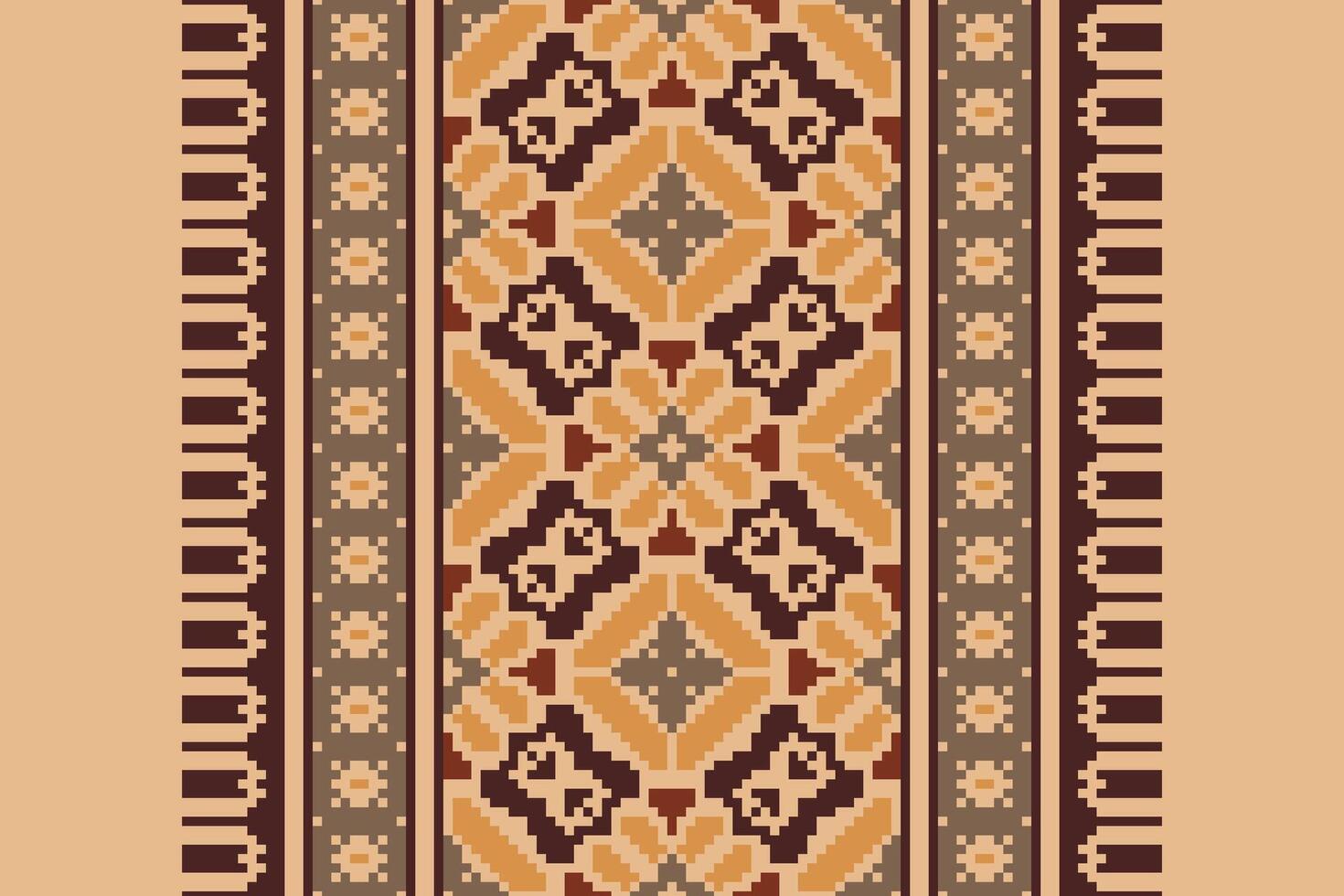 Dhoti Pants Pattern Seamless Bandana print silk Motif embroidery, Pixel Ikat embroidery Design for Print scandinavian pattern saree ethnic nativity gypsy pattern vector